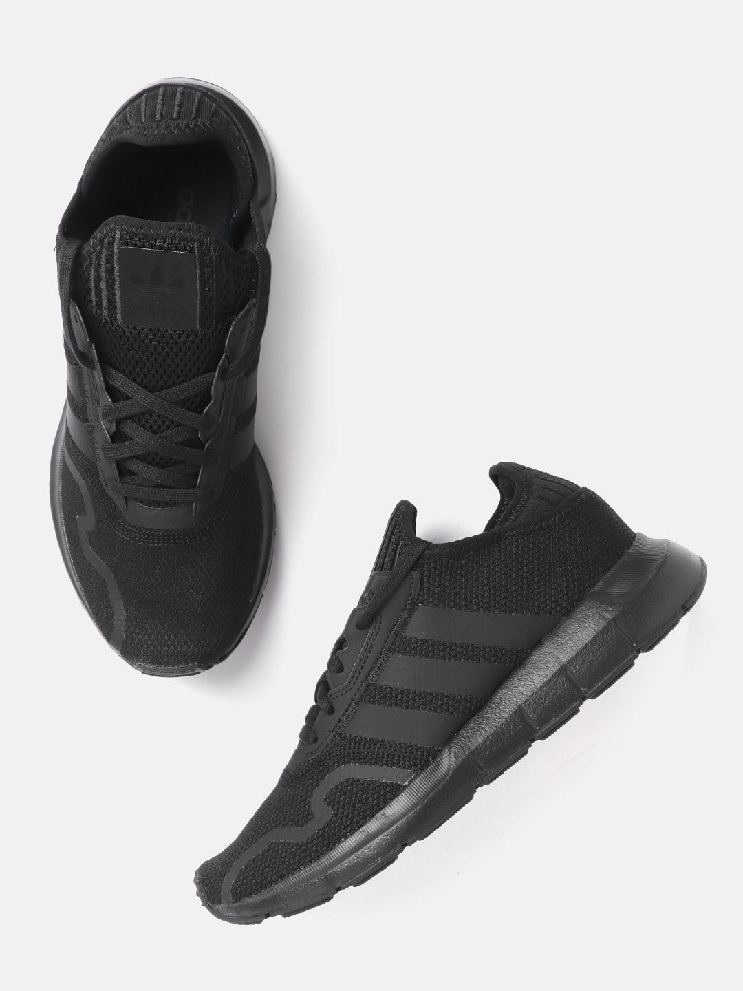 

ADIDAS Originals Men Black Swift ESS Woven Design Sneakers