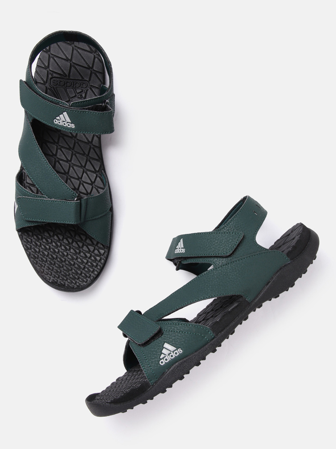 

ADIDAS Men Black & Green Echo M Sports Sandals