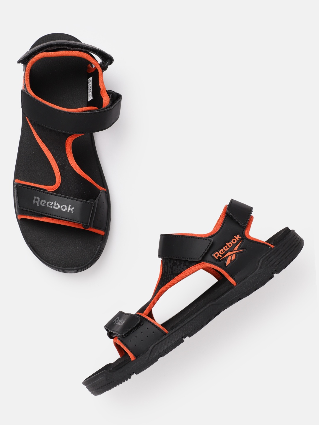 

Reebok Men Black Arcade Textured Sports Sandals