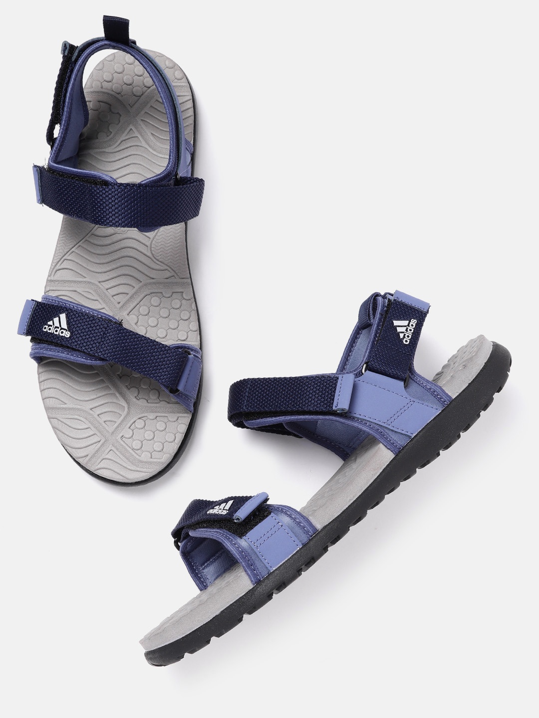 

ADIDAS Men Blue Woven Design Adipu 2019 Sports Sandals