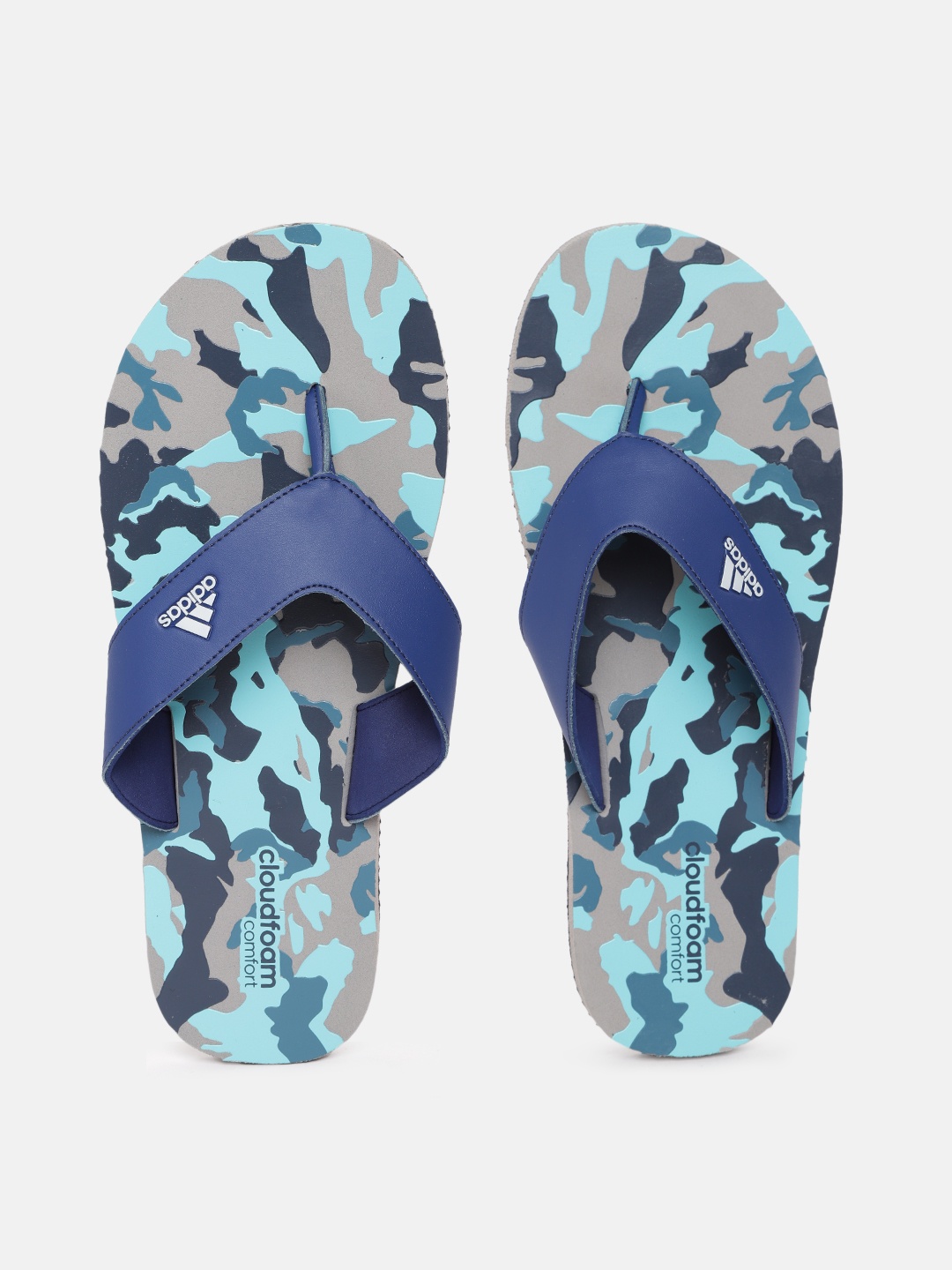 

ADIDAS Men Blue Cloudfoam Slide M Thong Flip-Flops