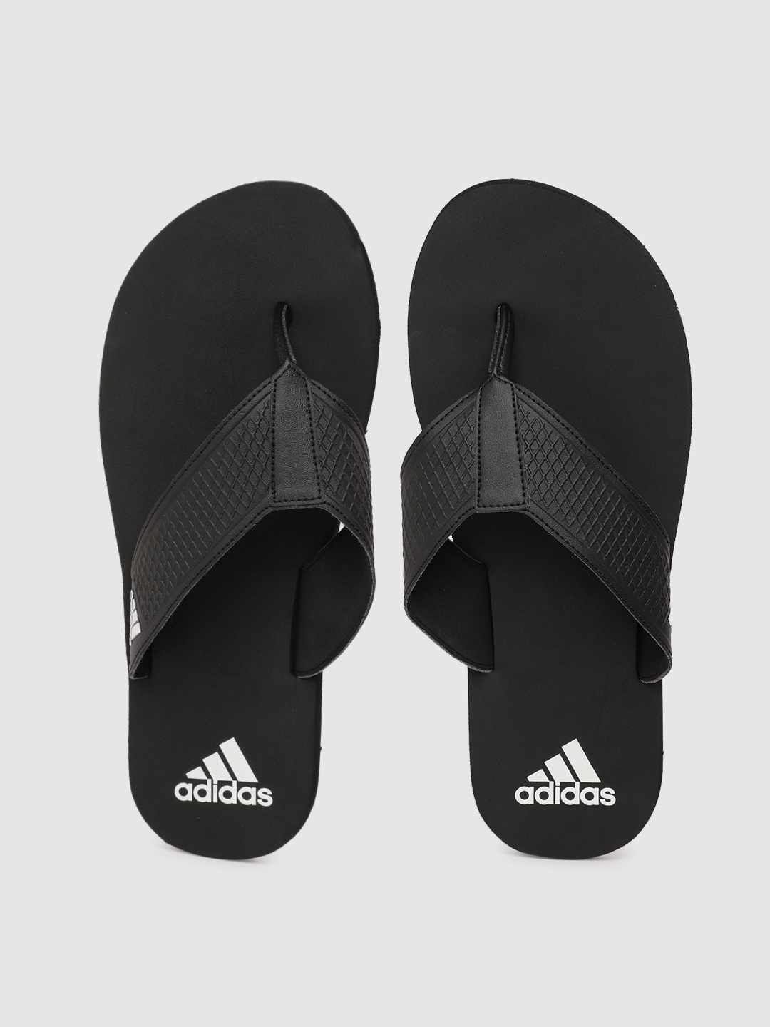 

ADIDAS Men Black Textured Thong Flip-Flops