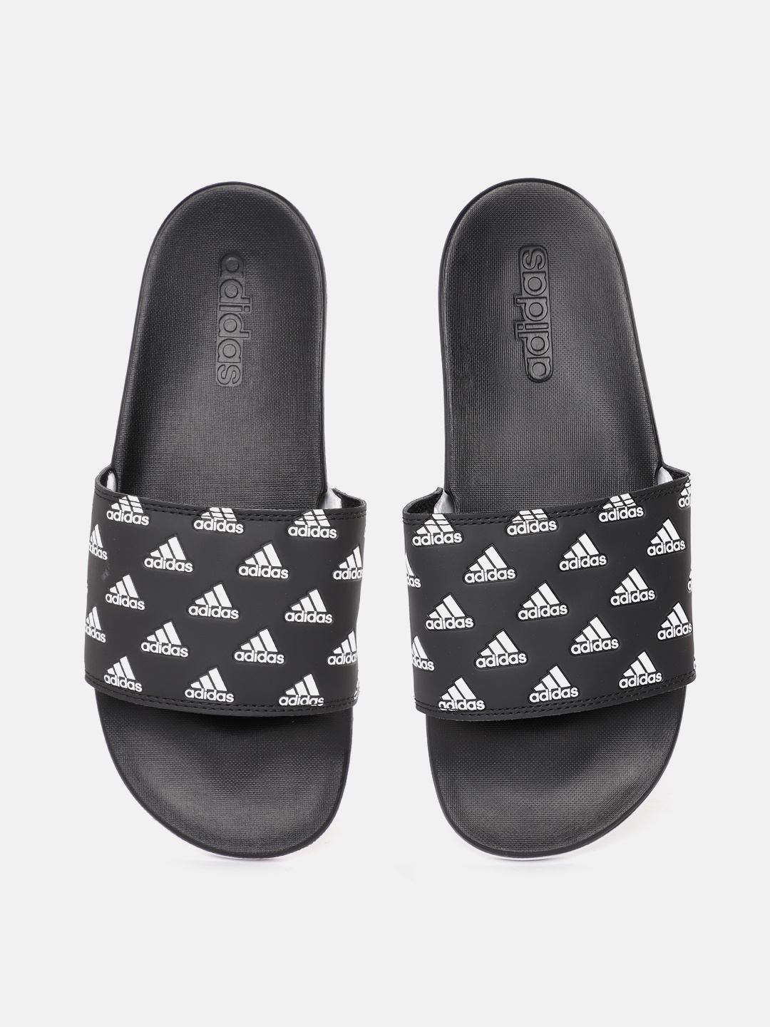 

ADIDAS Unisex Brand Logo Print Sliders, Black