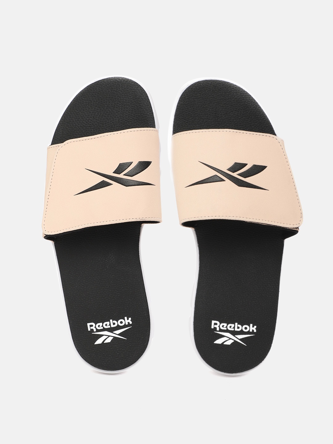 

Reebok Women Peach-Coloured Flex Slide Printed Sliders