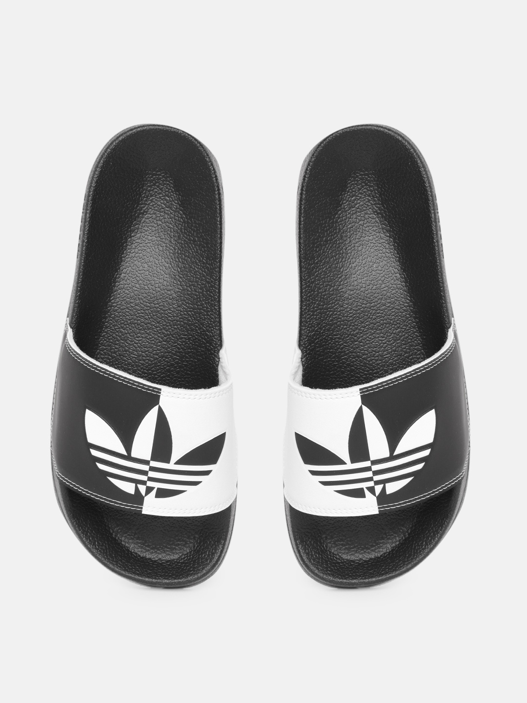 

ADIDAS Originals Women White & Black Adilette Lite Brand Logo Print Sliders