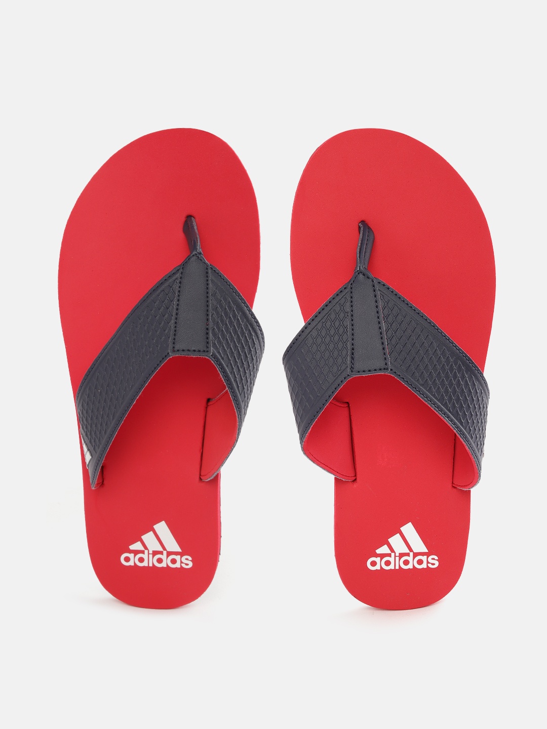 

ADIDAS Men Textured Thong Flip-Flops, Navy blue