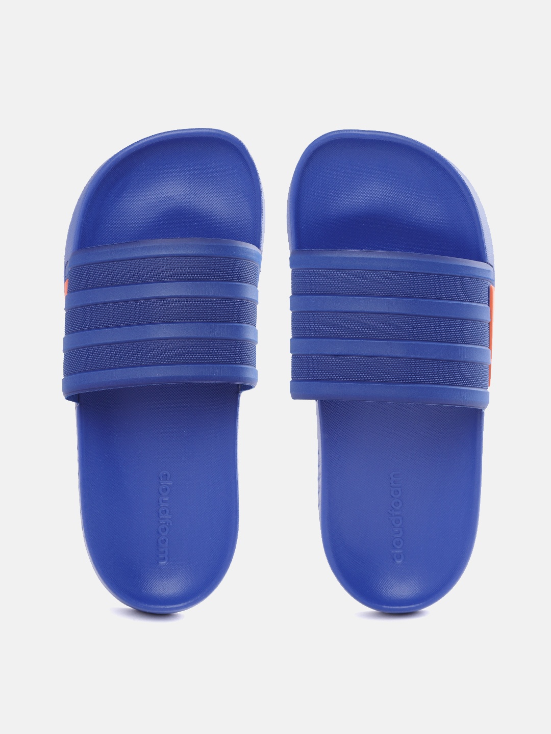 

ADIDAS Unisex Blue Striped Iconic Runner Sliders