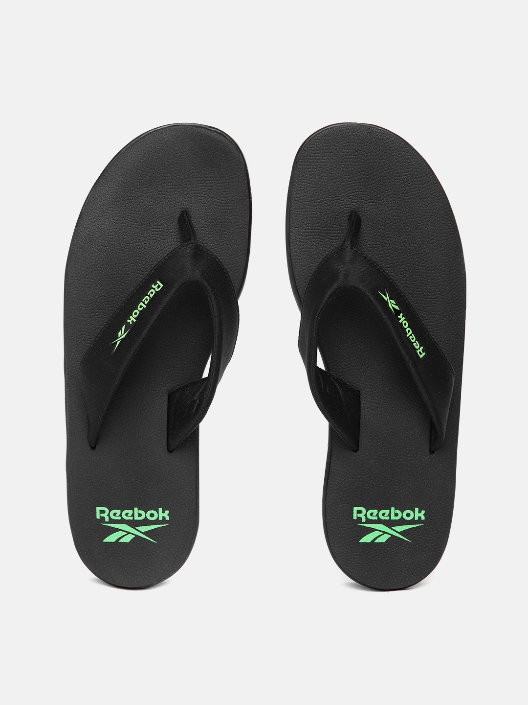 

Reebok Men Brand Logo Detail Thong Flip-Flops, Black