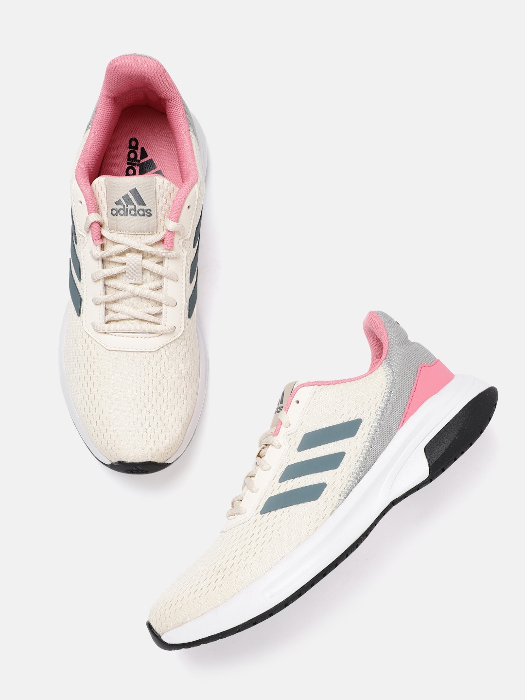 

ADIDAS Women Off-White Runesy Woven Design Running Shoes