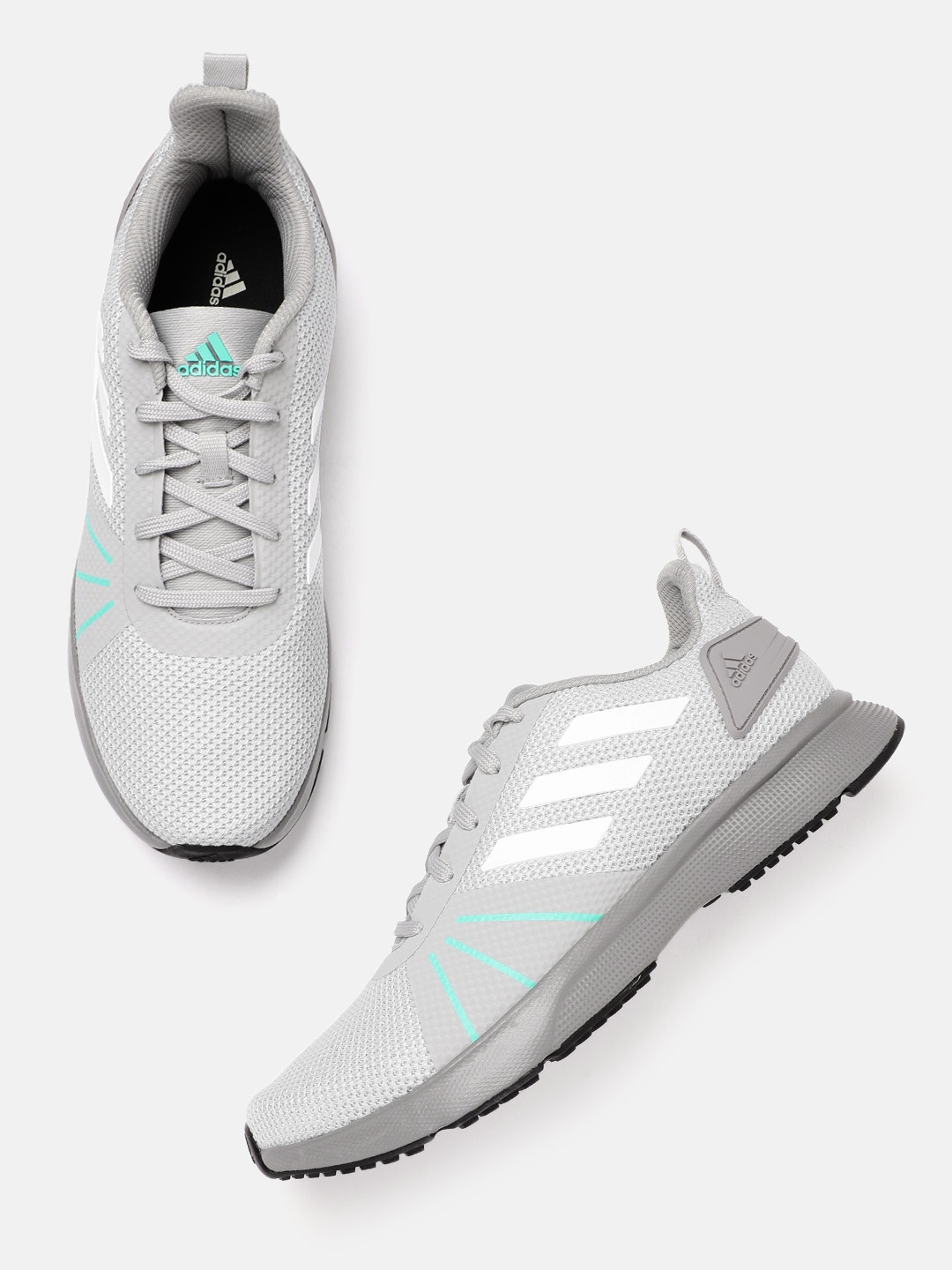 

Adidas Men Grey Woven Design Fluidglow Running Shoes