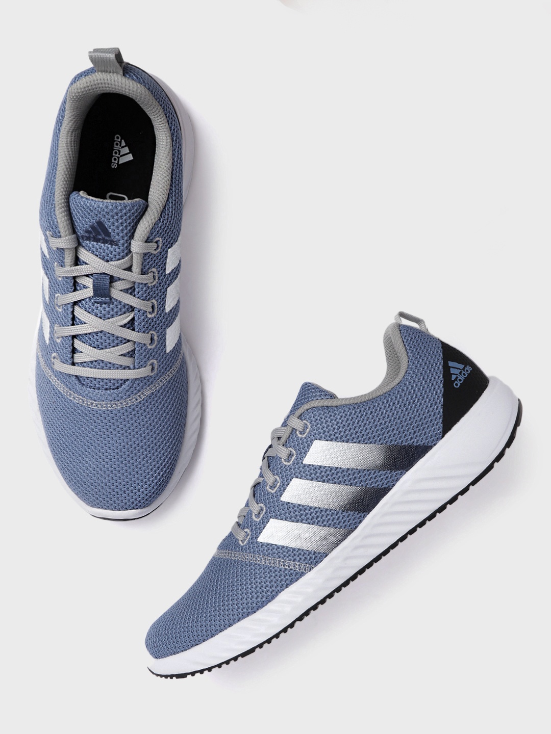 

ADIDAS Men Blue Woven Design Herlz Running Shoes