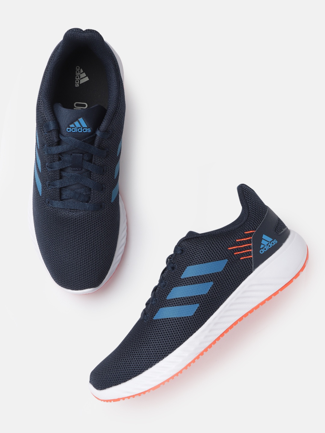 

ADIDAS Men Navy Blue Woven Design Pictoris Running Shoes