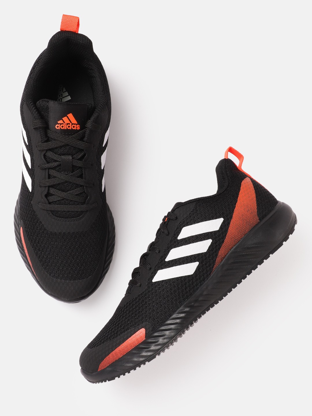 

ADIDAS Men Black Woven Design Adi Trend Running Shoes