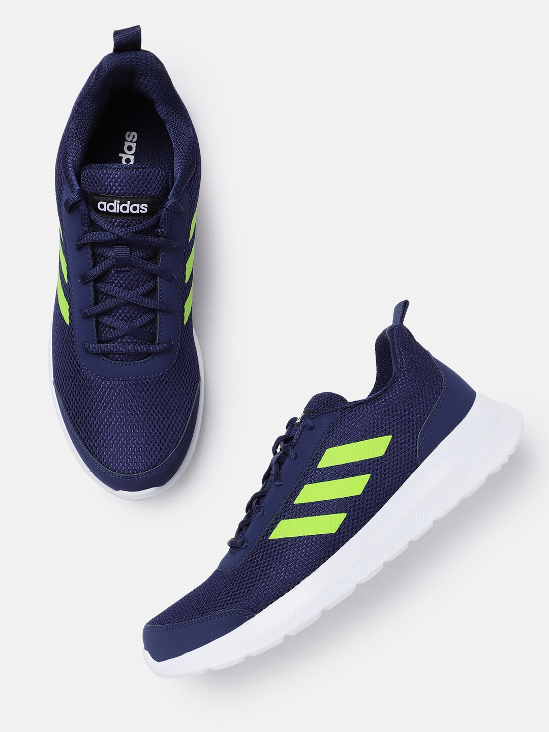 

ADIDAS Men Navy Blue Glenn Woven Design Running Shoes