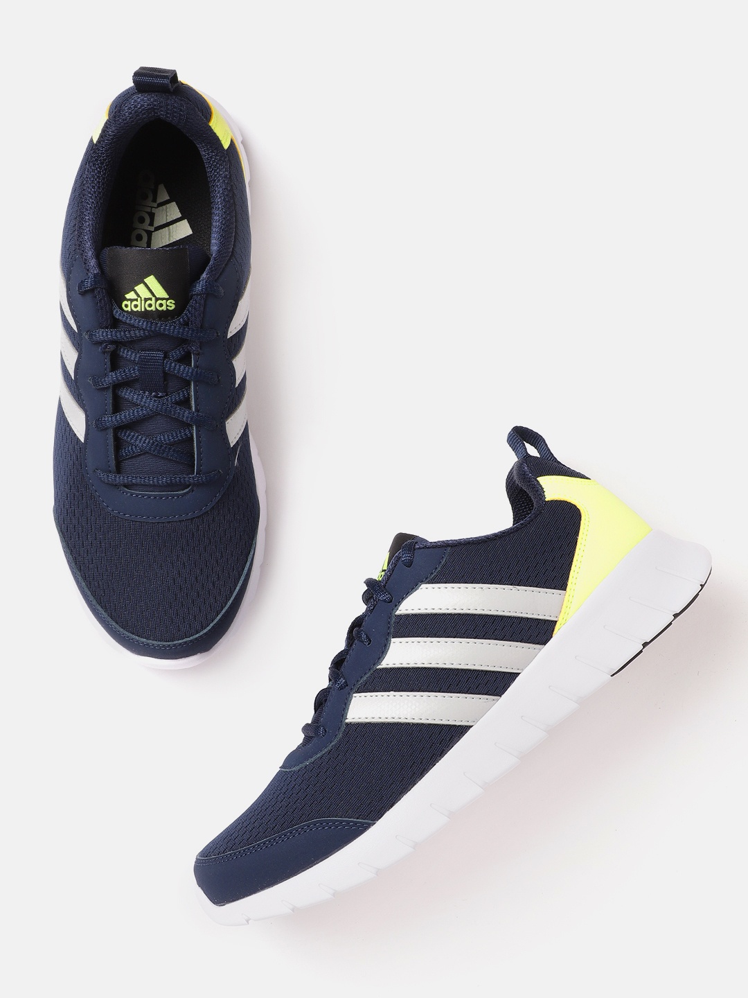 

ADIDAS Men Navy Blue Woven Design Uniflow Running Shoes