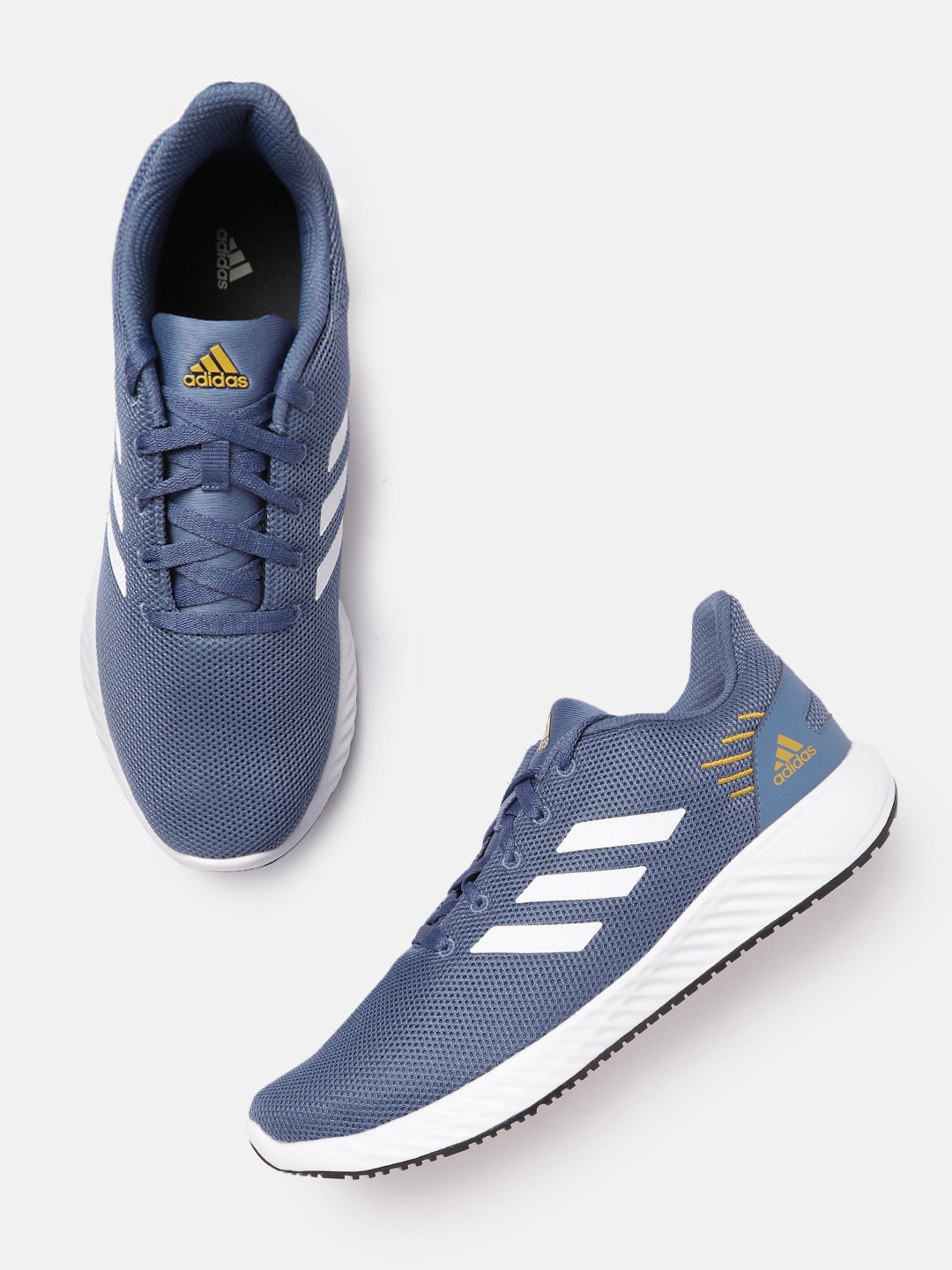 

ADIDAS Men Blue & White Woven Design Pictoris Running Shoes