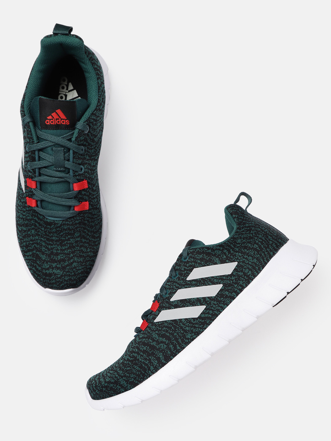 

ADIDAS Men Green & Black Adi Zoom Running Shoes