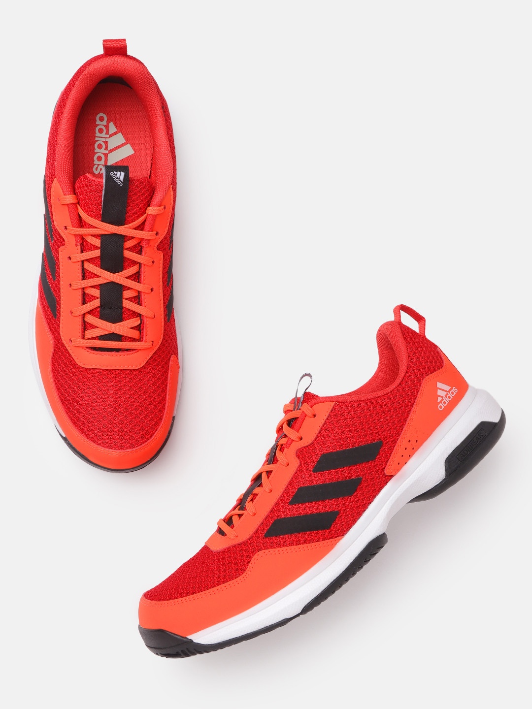

ADIDAS Men Red & Orange 21 V2 Woven Design Tennis Shoes