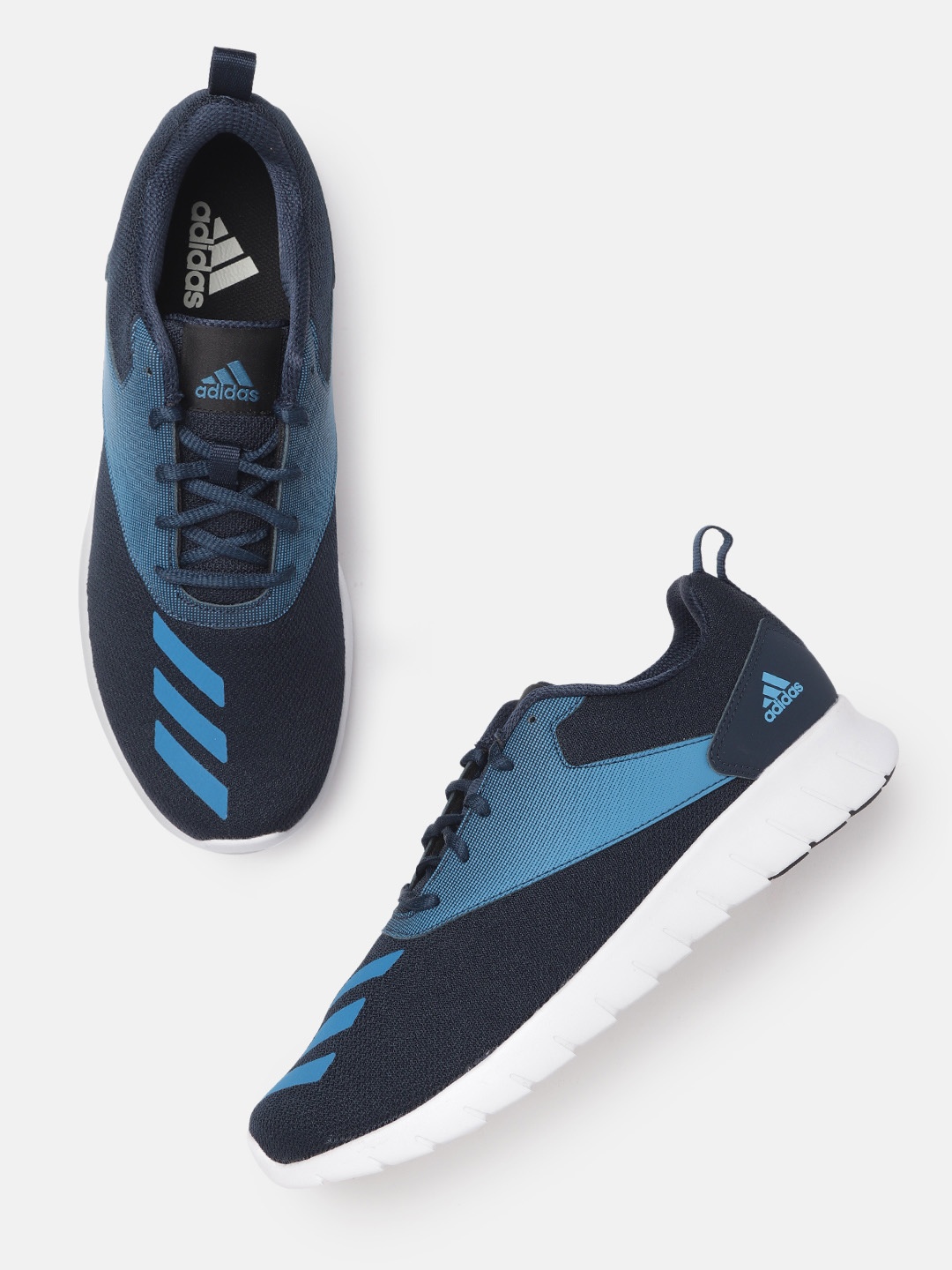 

ADIDAS Men Navy Shereton Printed Running Shoes, Navy blue