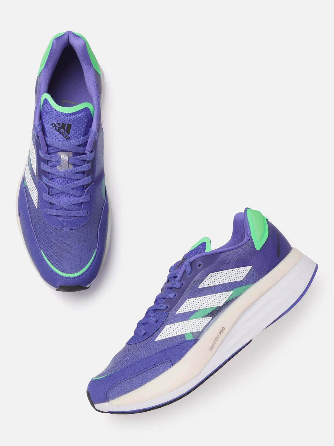 

ADIDAS Men Purple & White Adizero Boston 10 Running Shoes