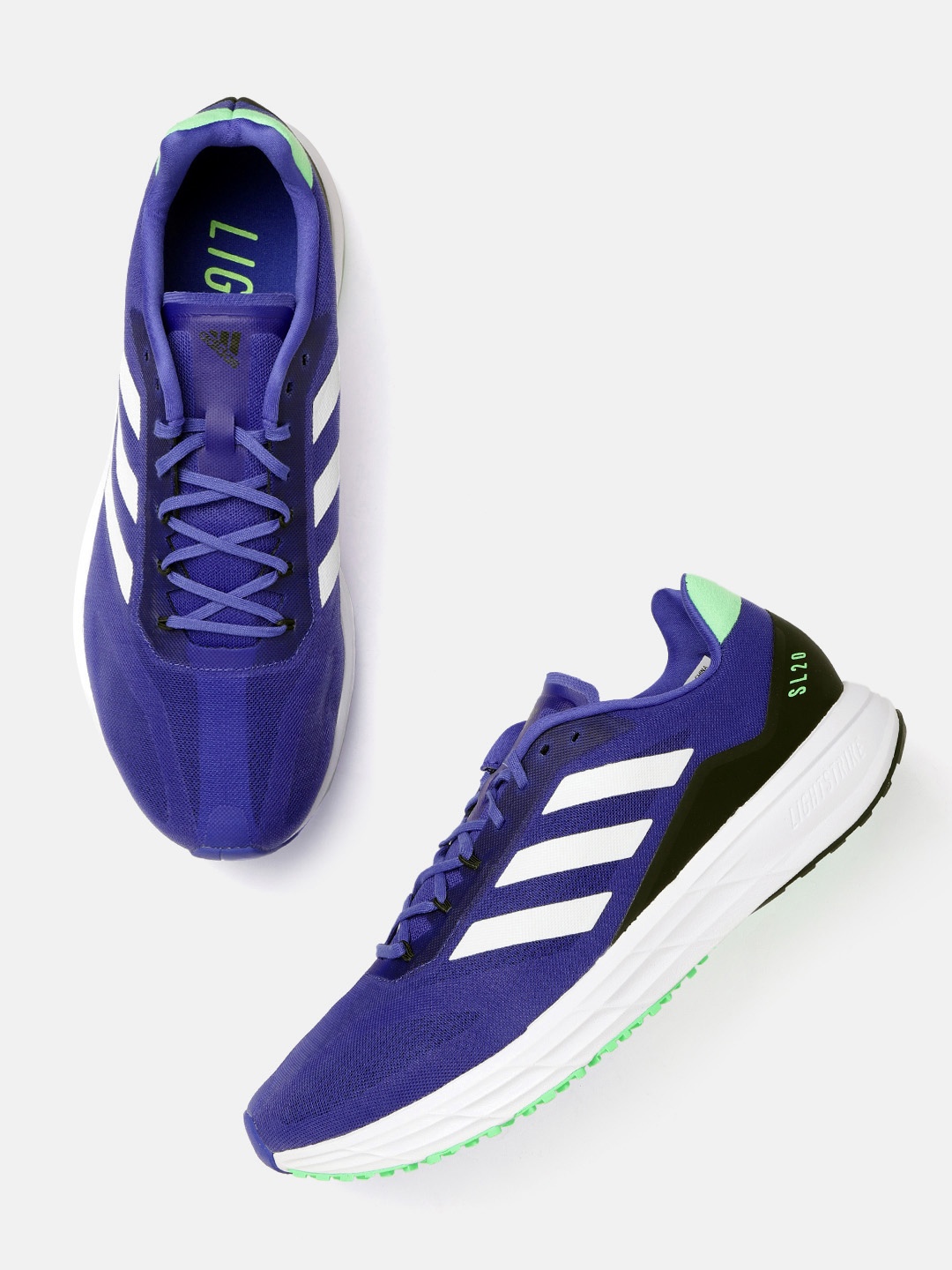 

ADIDAS Men Blue & White SL20.2 Sustainable Running Shoes