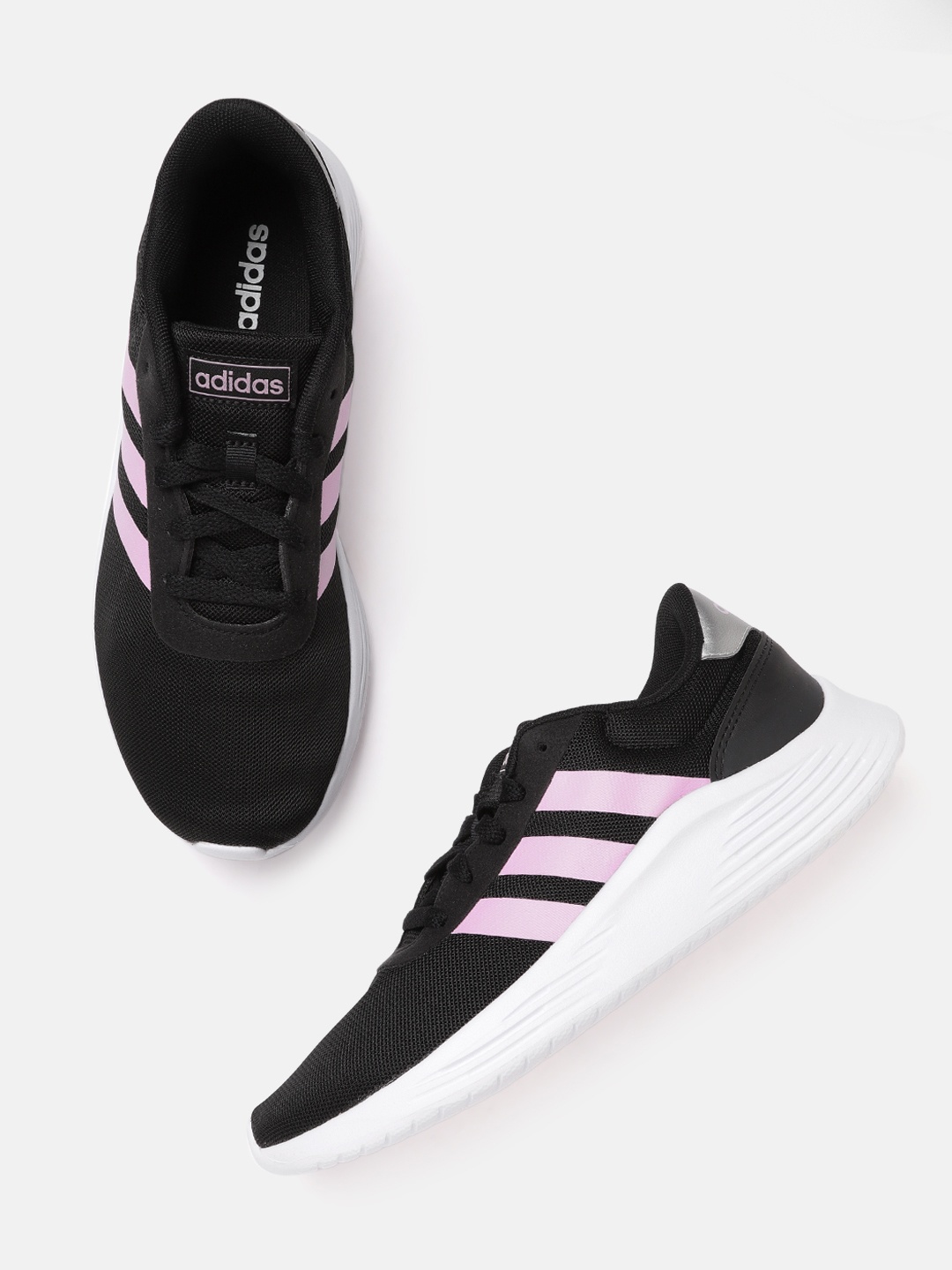 

ADIDAS Women Black LITE RACER 2.0 Mesh Running Shoes