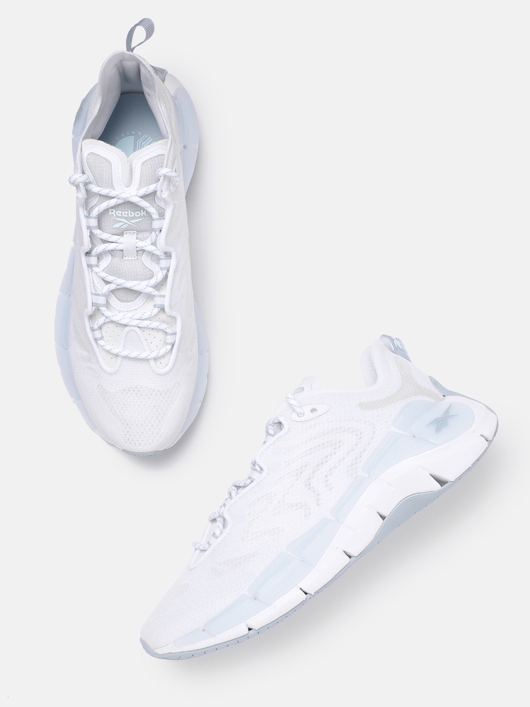 

Reebok Women White Woven Design Zig Kinetica II Running Shoes