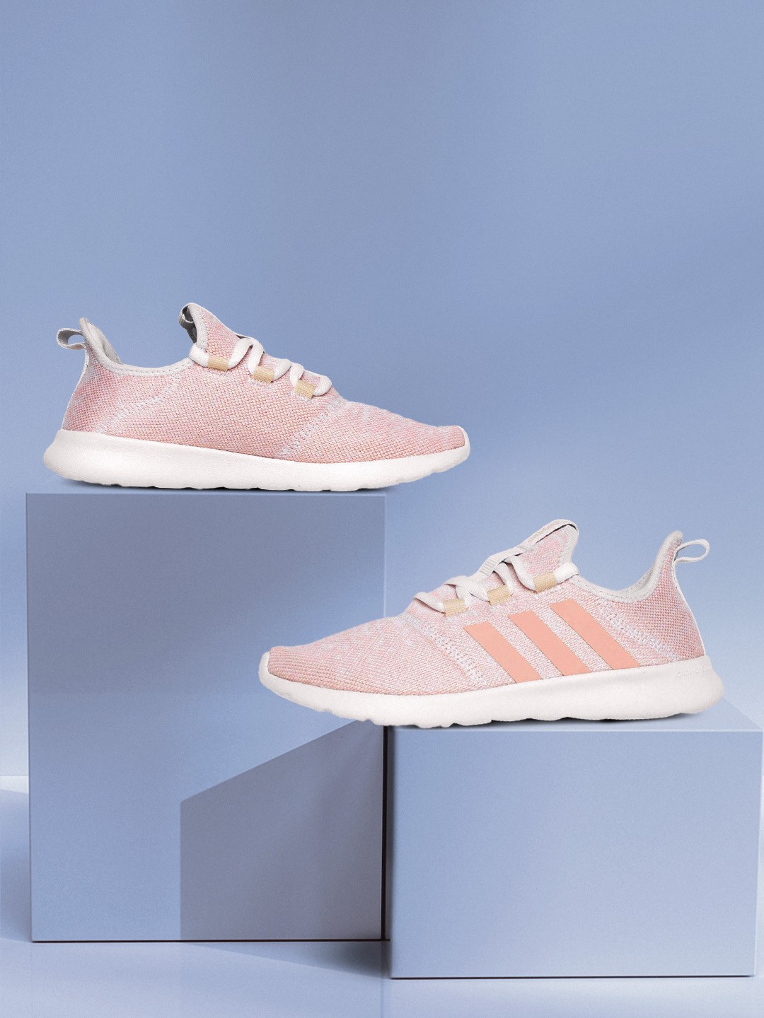 

ADIDAS Women Pink Woven Design Vario Pure Sustainable Running Shoes