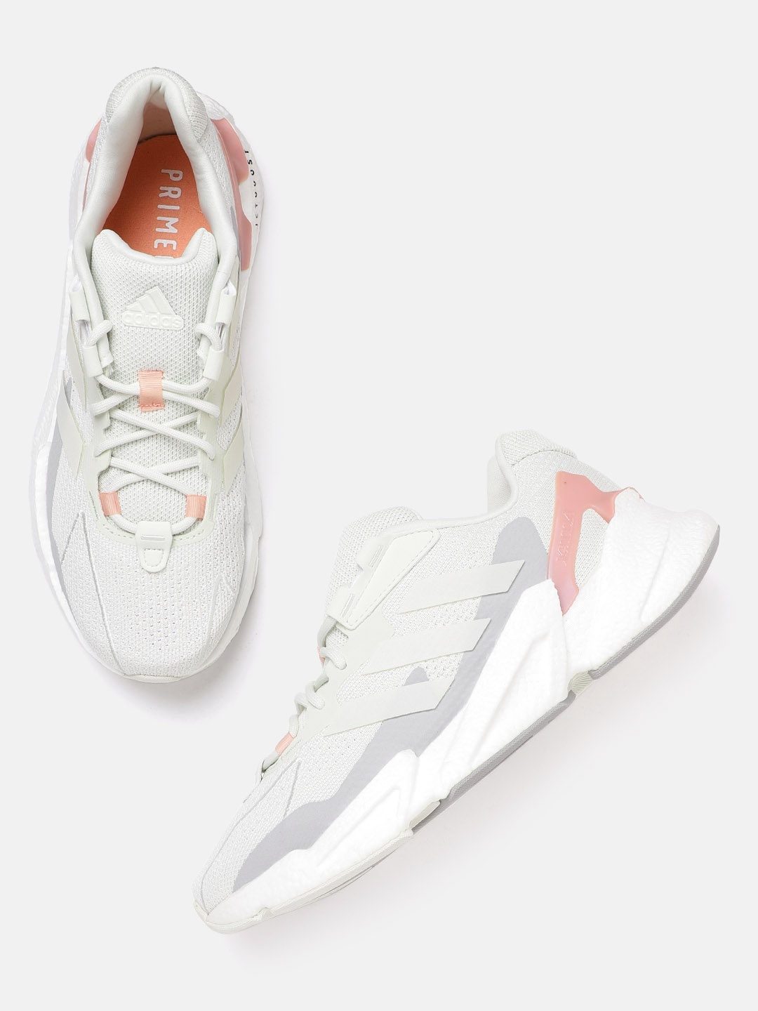 

ADIDAS Women Off White Woven Design X9000L4 Sustainable Running Shoes