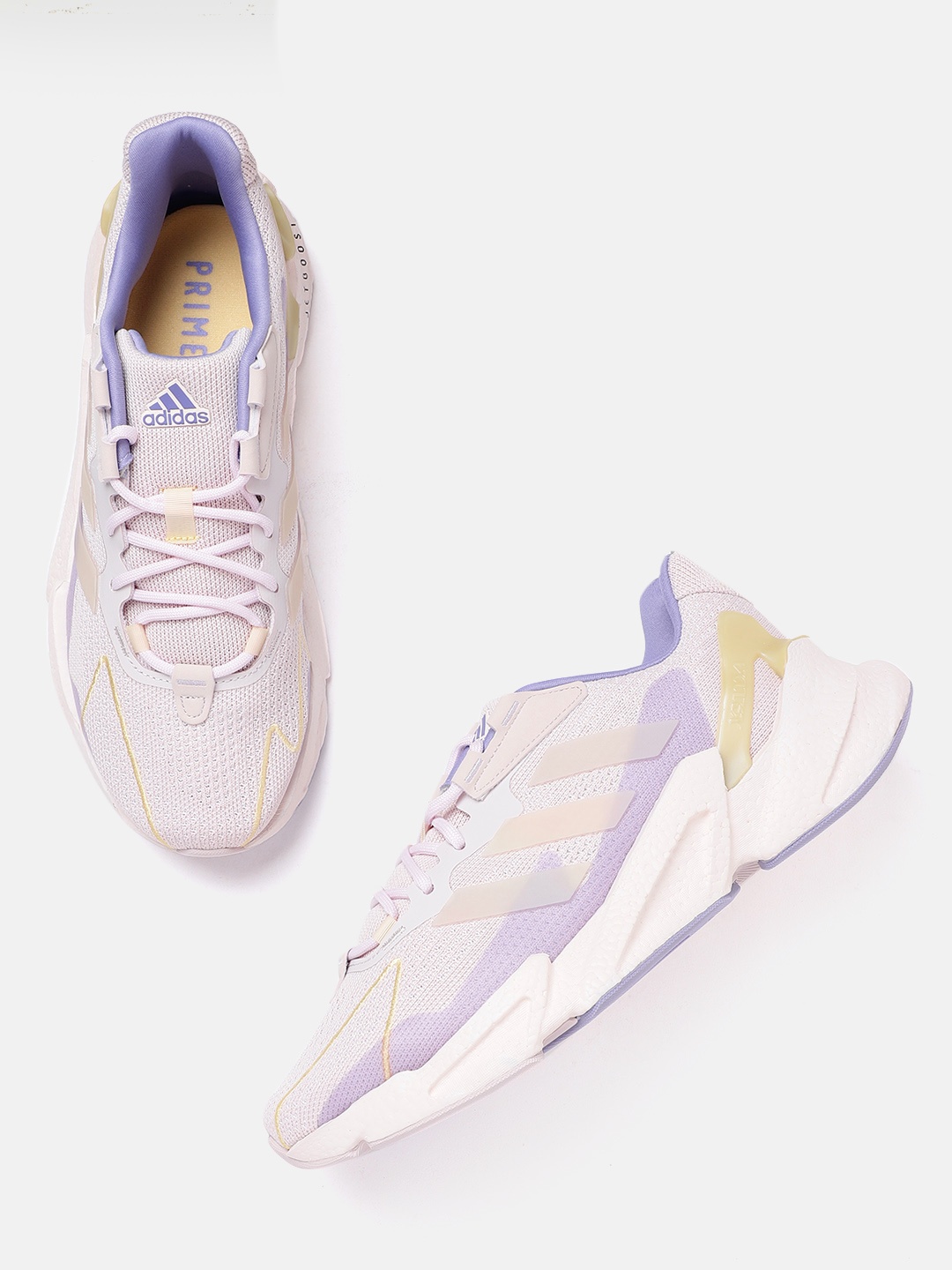 

ADIDAS Women Pink Woven Design X9000L4 Sustainable Running Shoes