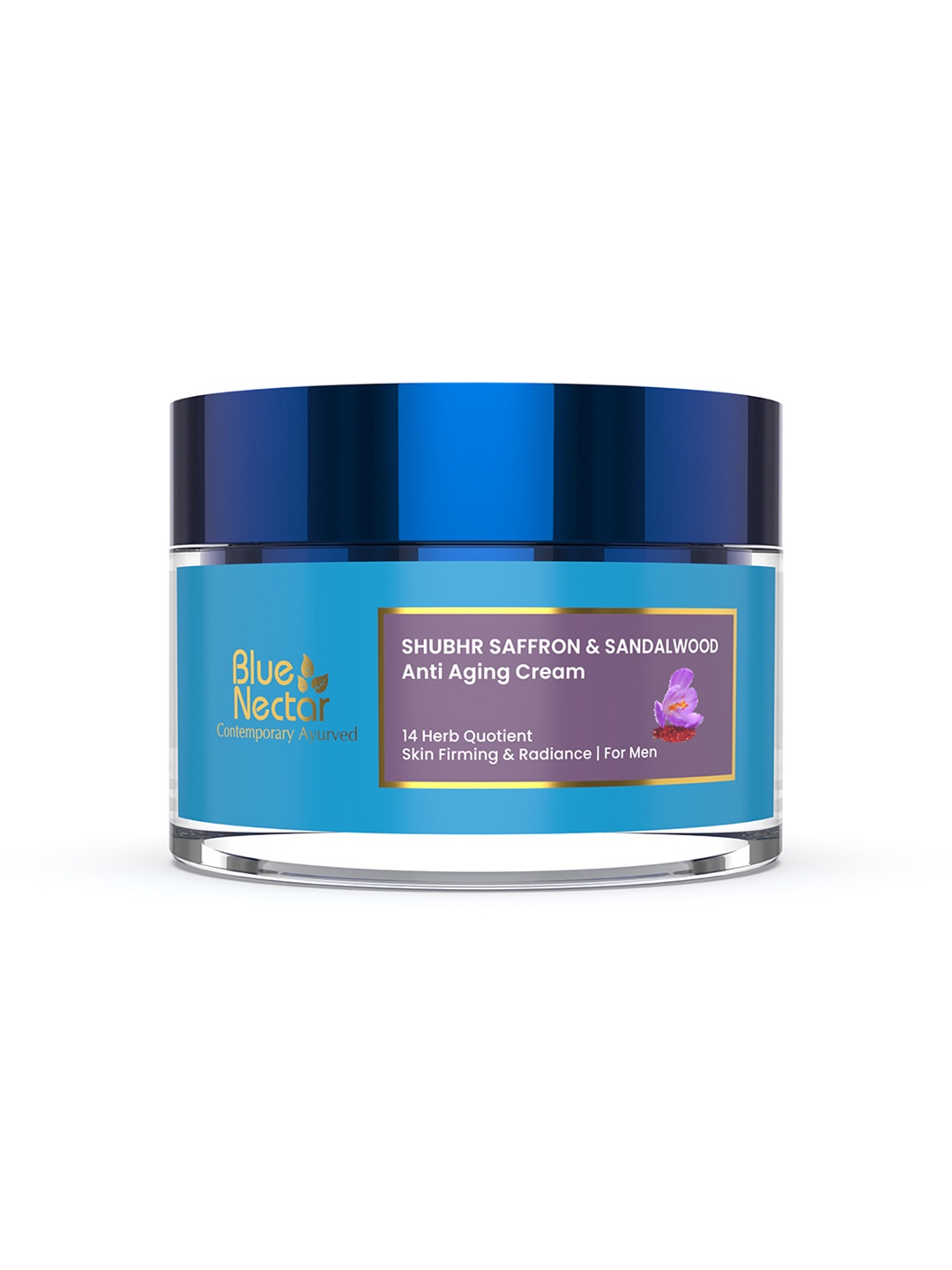 

Blue Nectar Men Saffron & Sandalwood Anti aging Cream for Skin Firming & Radiance - 50g