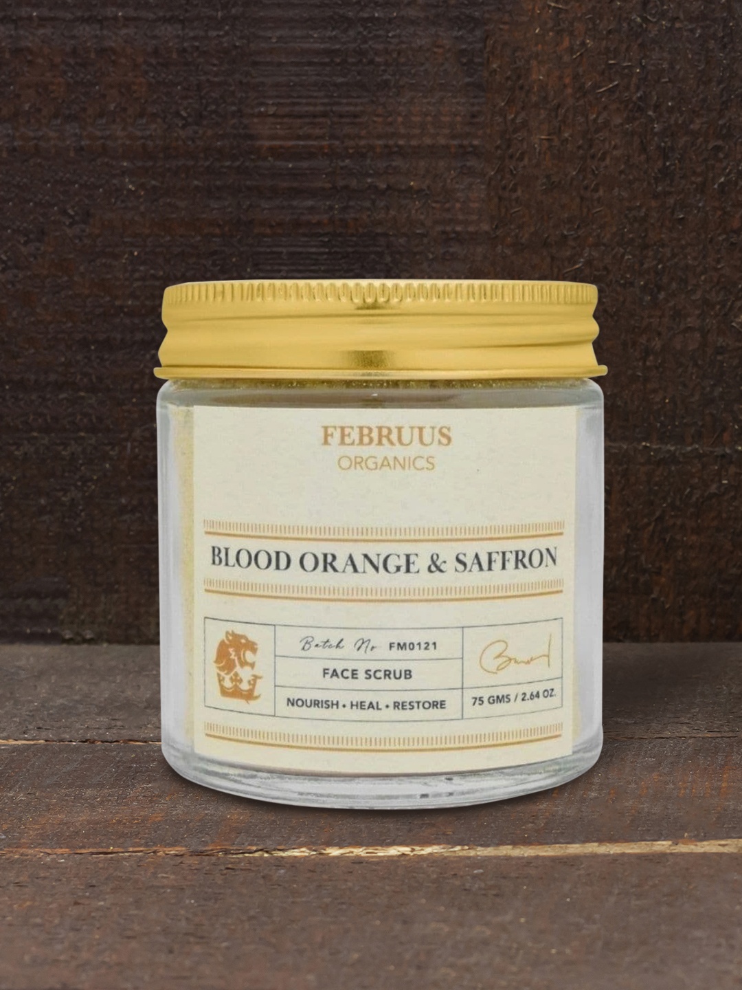 

Februus Organics Yellow Blood Orange & Saffron Face Scrub