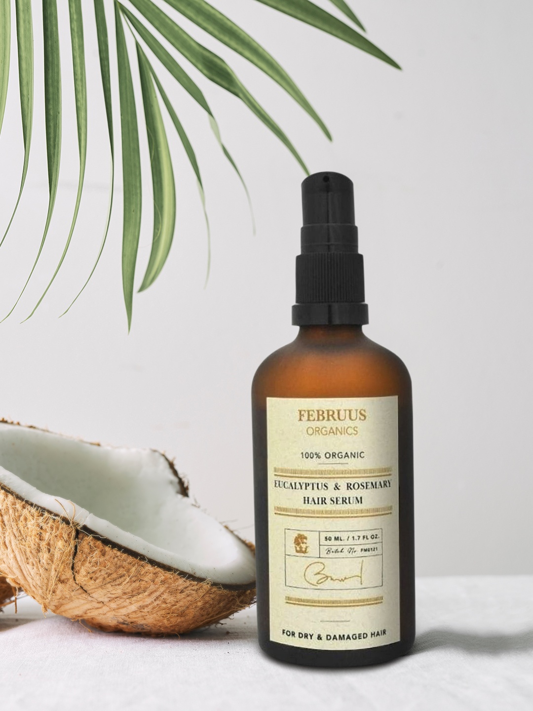 

Februus Organics Eucalyptus & Rosemary Hair Serum 50 ml, Brown