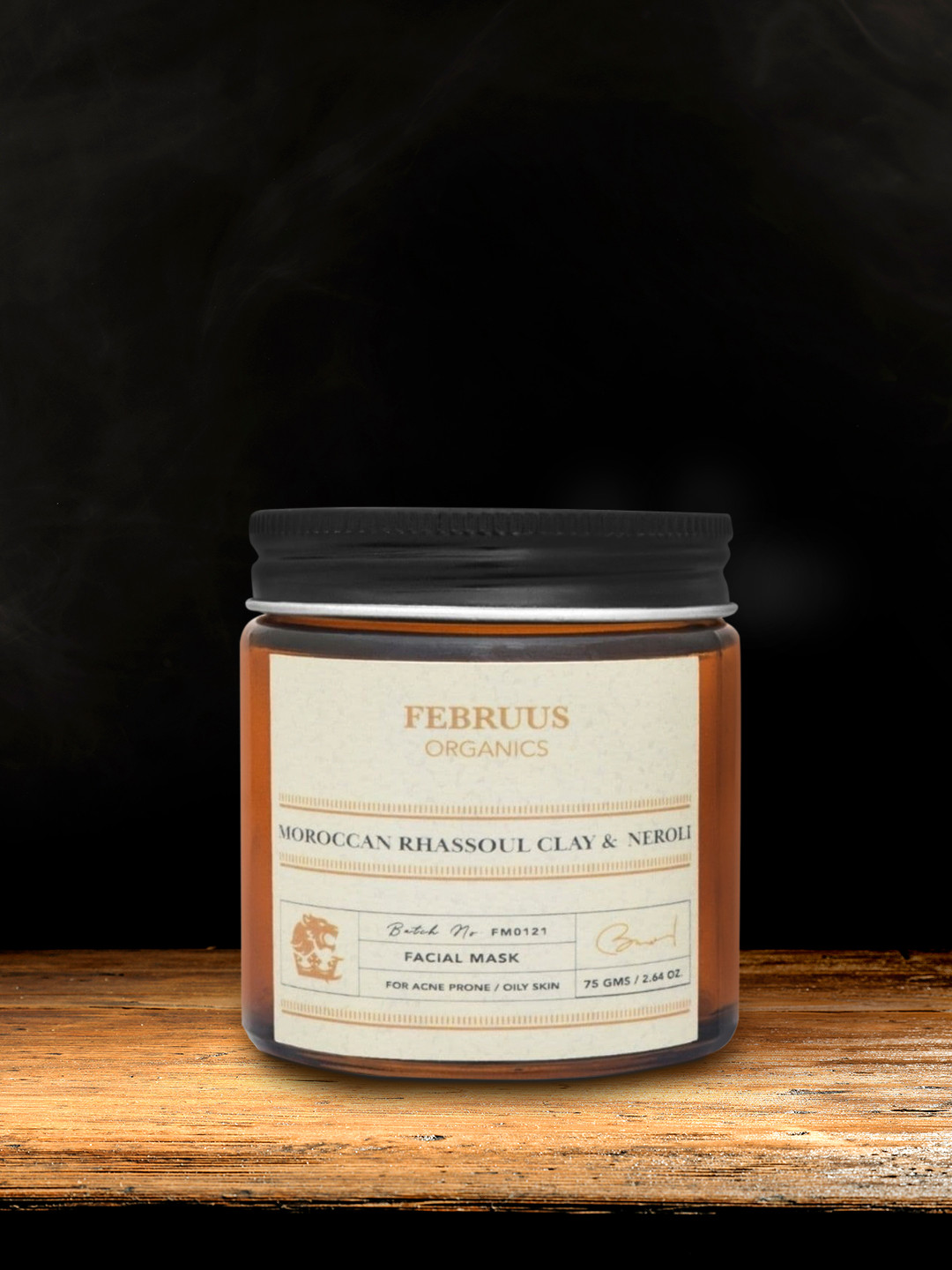 

Februus Organics Moroccan Rhassoul Clay & Neroli Face Pack 75 gm, Off white