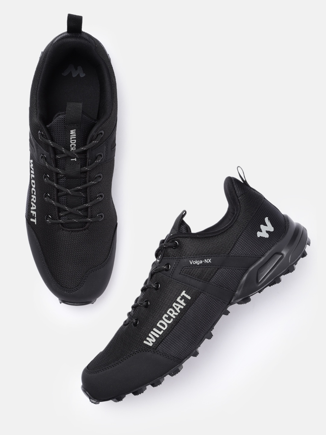 

Wildcraft Men Black Solid IMEVA Regular Volga NX Trekking Shoes with Fixed Cleats