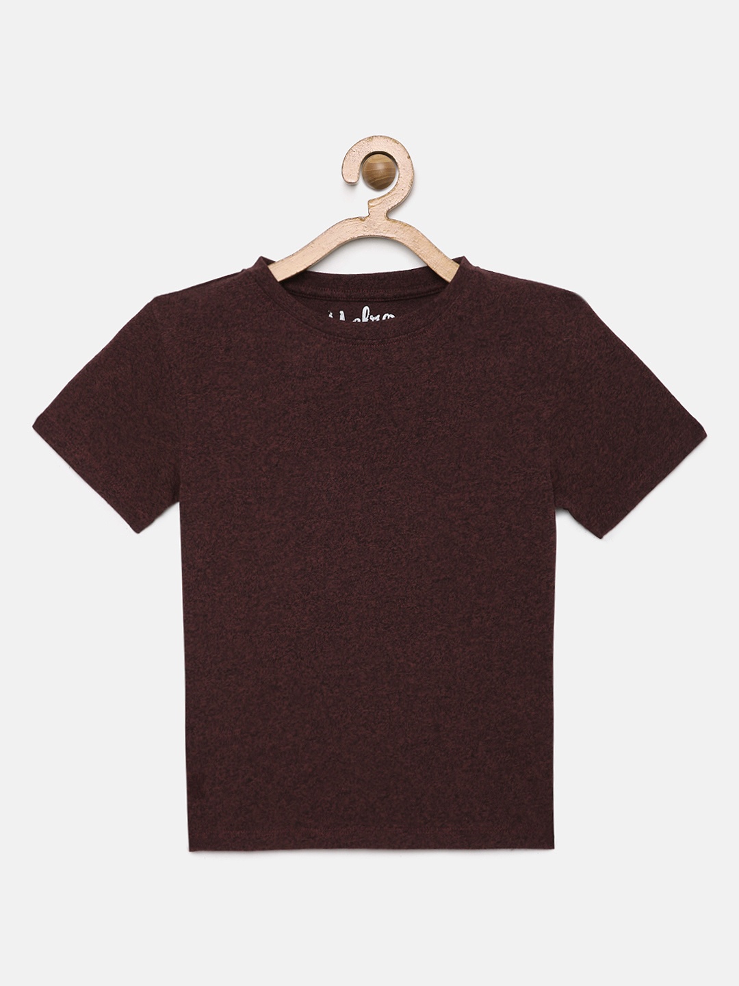 

METRO KIDS COMPANY Boys Burgundy Solid T-shirt