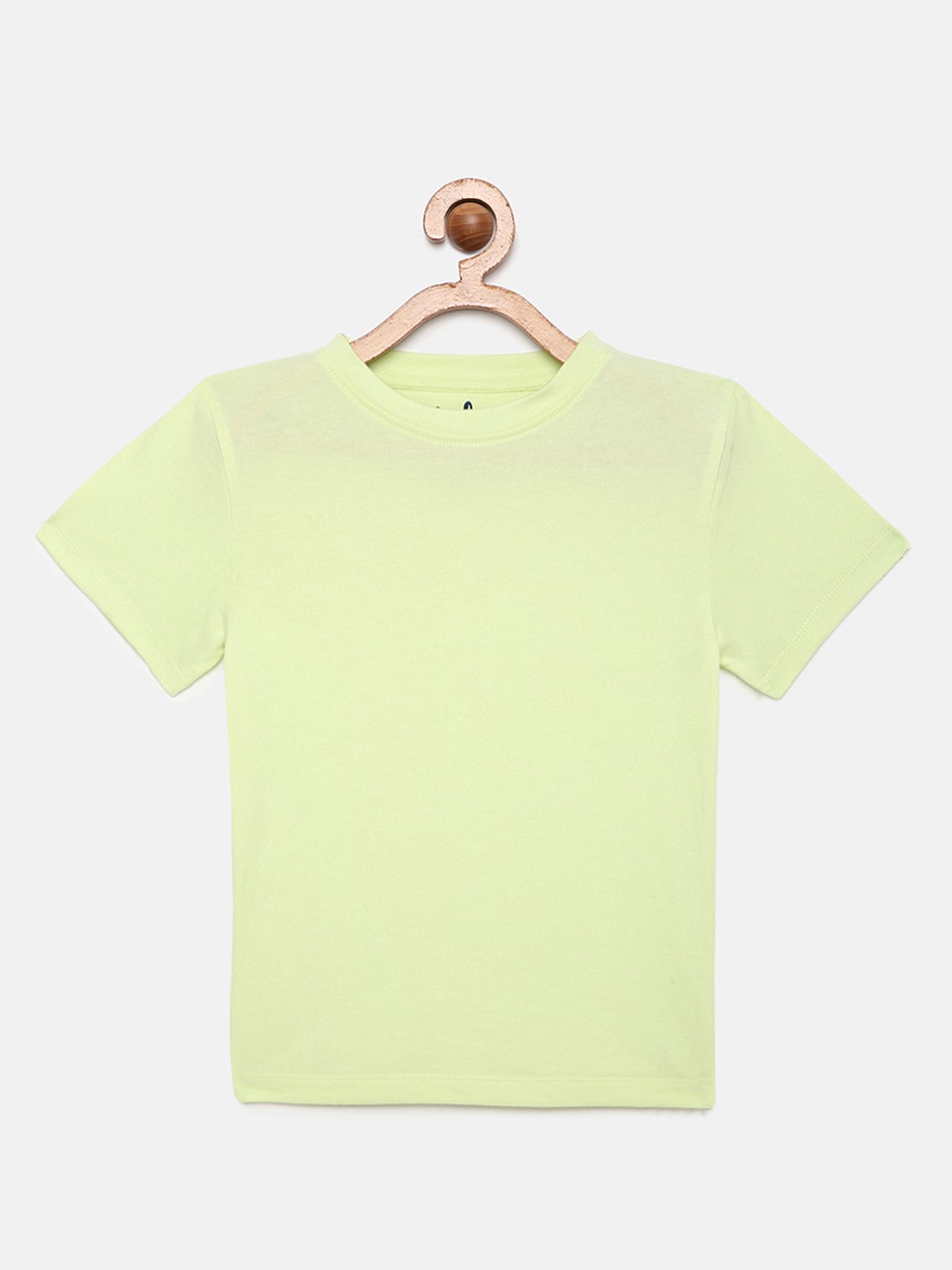 

METRO KIDS COMPANY Boys Green Solid Pure Cotton T-shirt