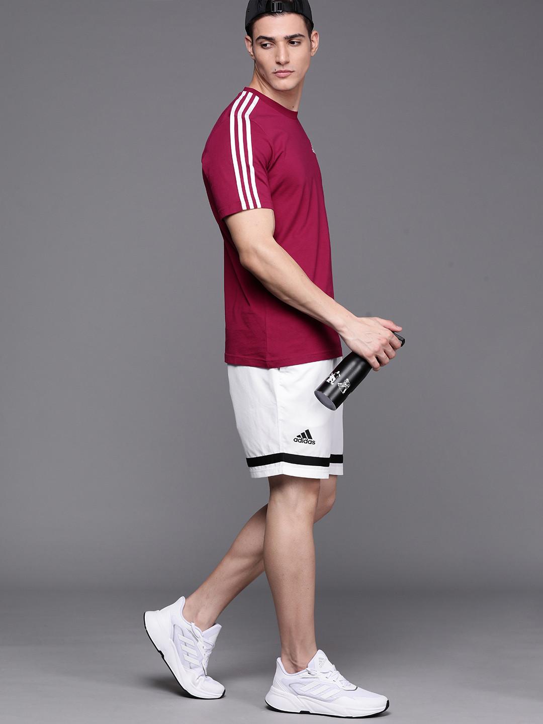 

ADIDAS Men White Club Solid Tennis Shorts