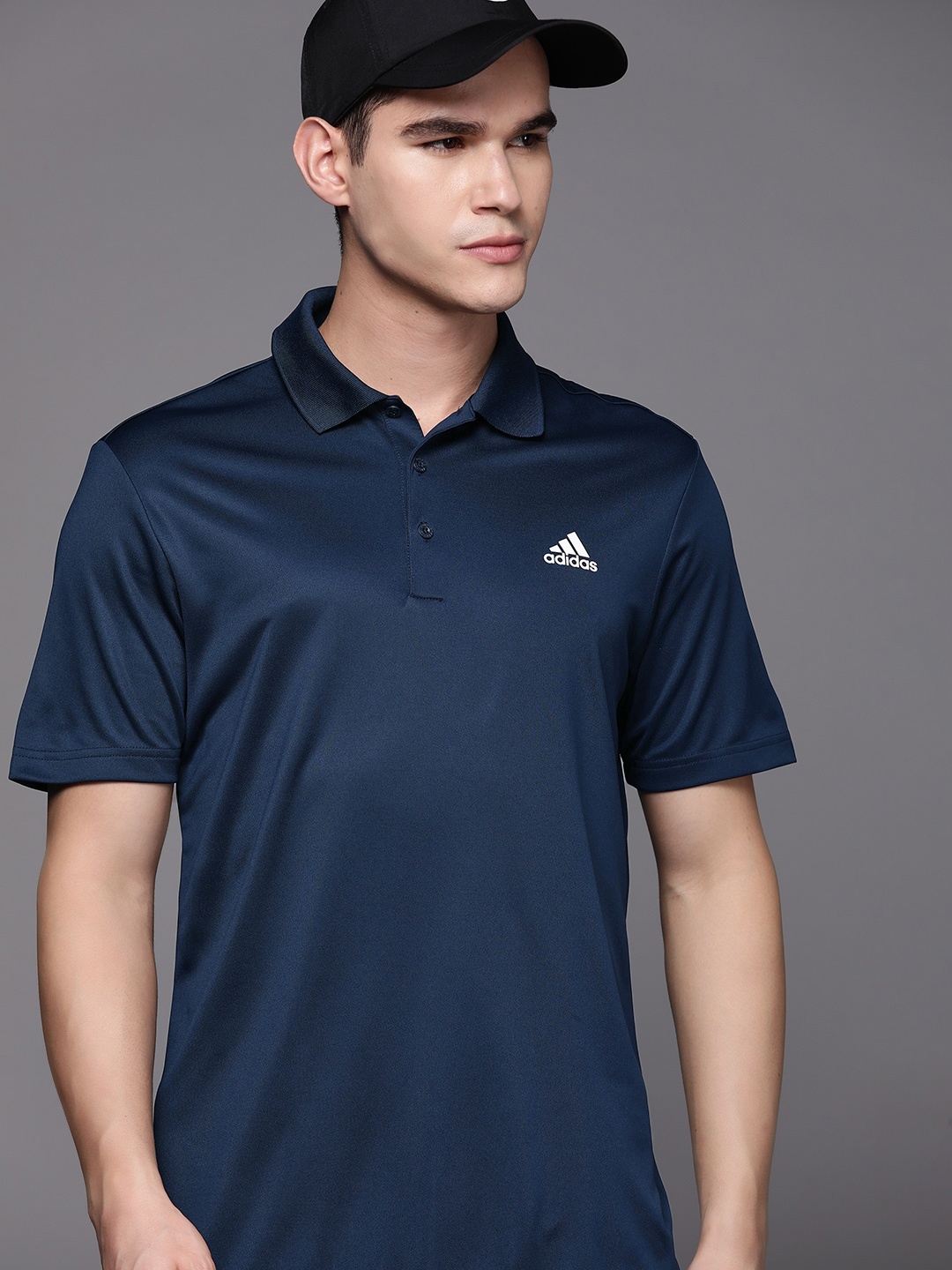 

ADIDAS Performance Polo Collar Golf T-shirt, Navy blue