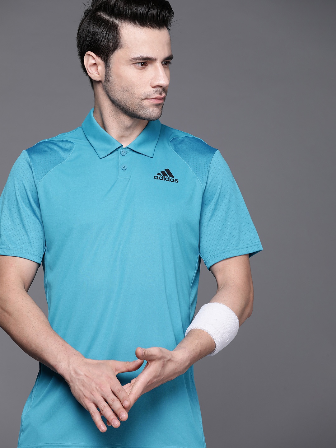 

ADIDAS Men Blue Club Tennis Polo T-Shirt