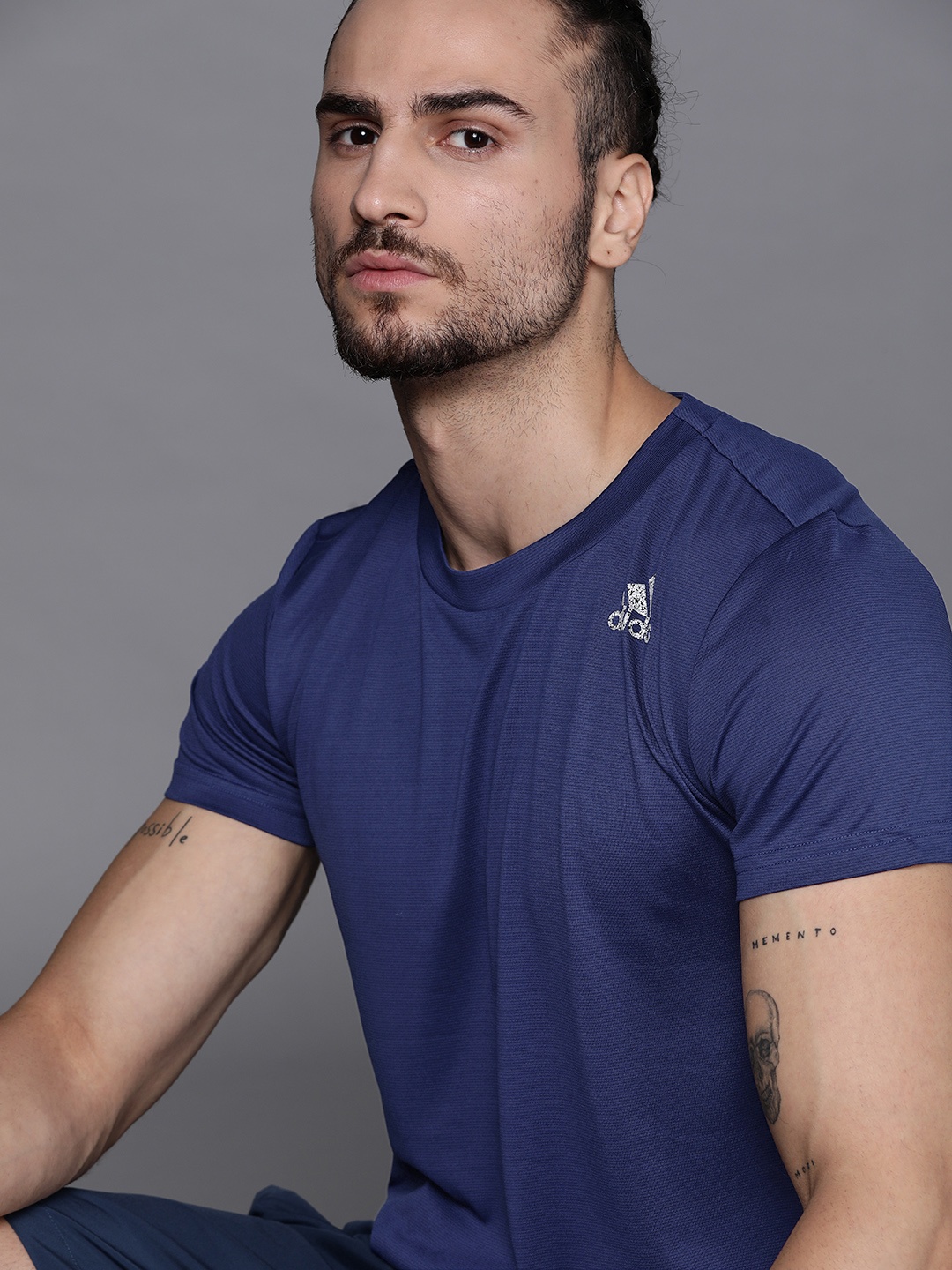 

ADIDAS Men Prime Blue Primeblue Always OM Yoga Sustainable T-shirt