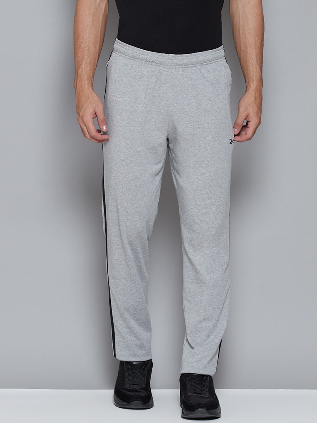 

Reebok Men Grey Melange Solid R TENSILE Training Track Pants