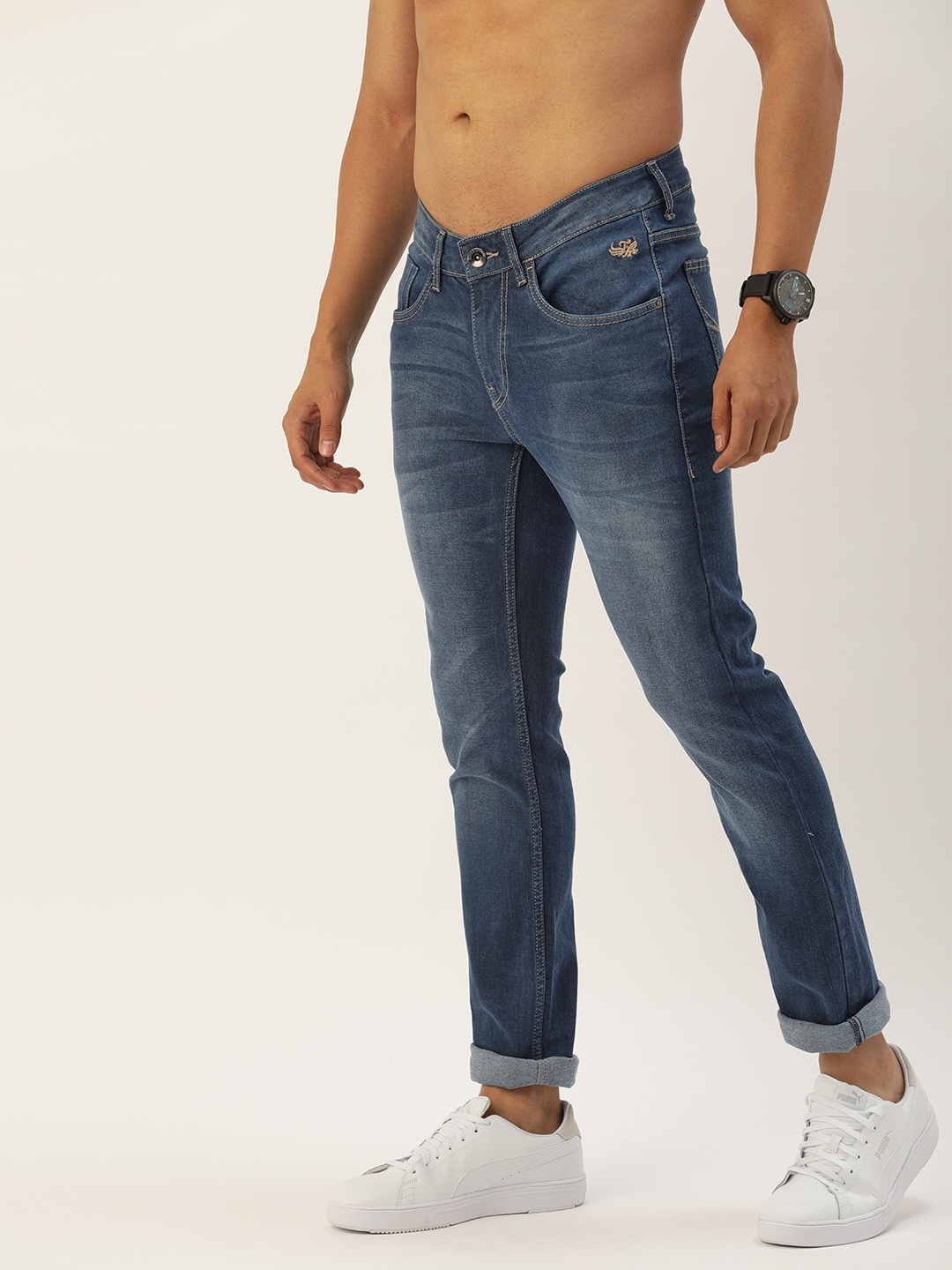 

Flying Machine Men Blue Jackson Skinny Fit Low-Rise Light Fade Stretchable Jeans