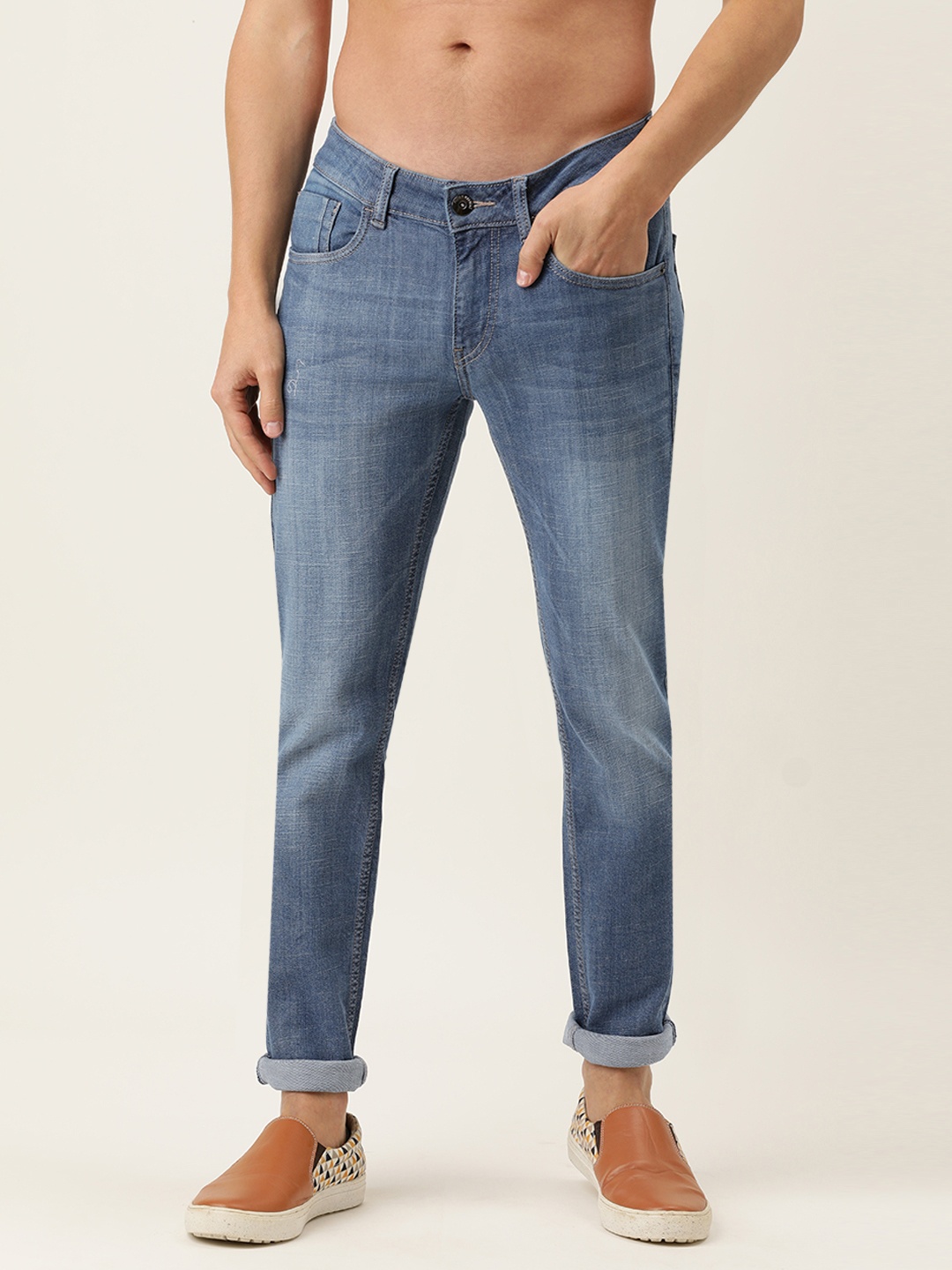 

Flying Machine Men Blue Jackson Skinny Fit Light Fade Stretchable Jeans