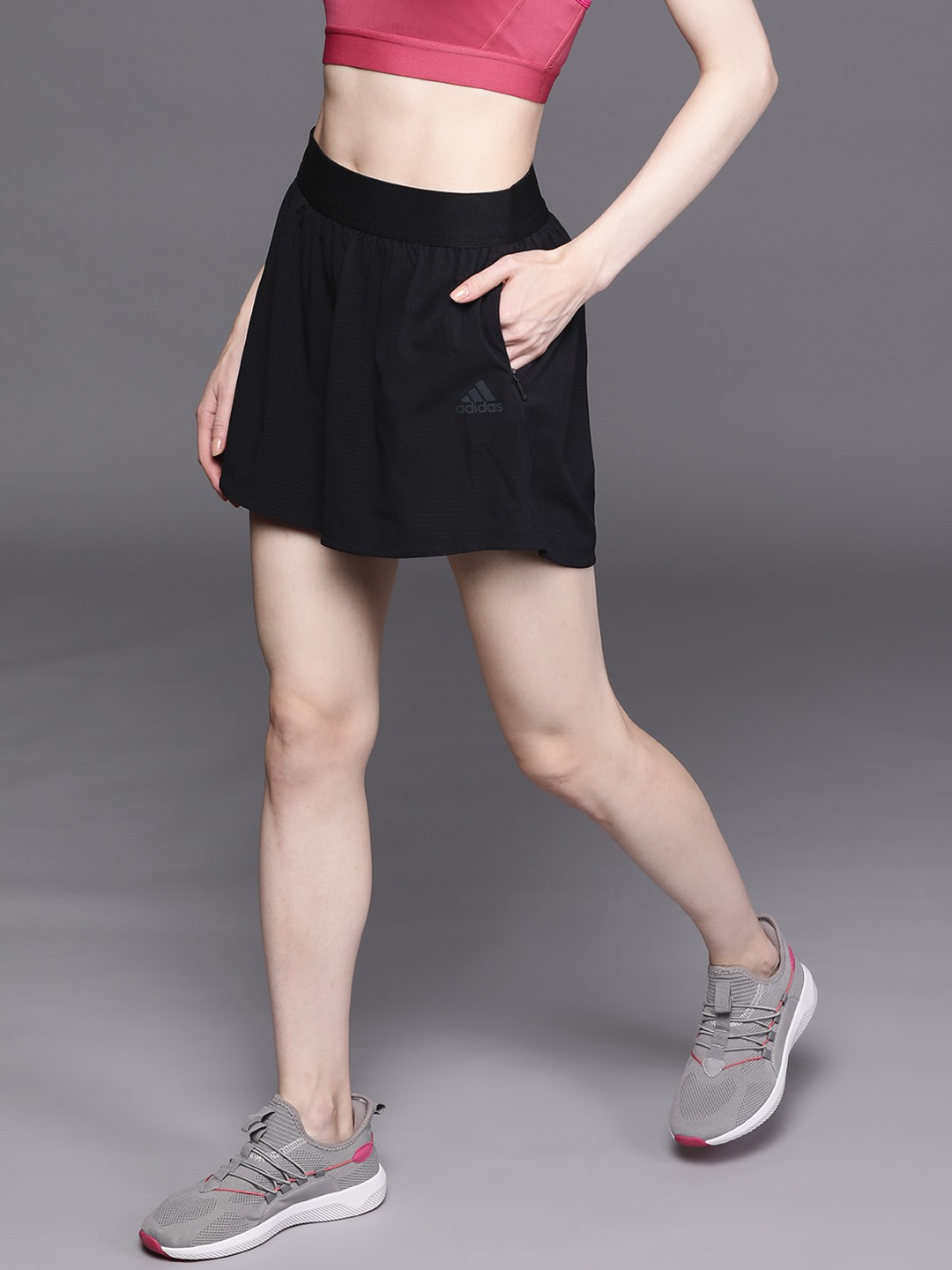 

ADIDAS Women Black HEAT.RDY WARRIOR Woven Shorts