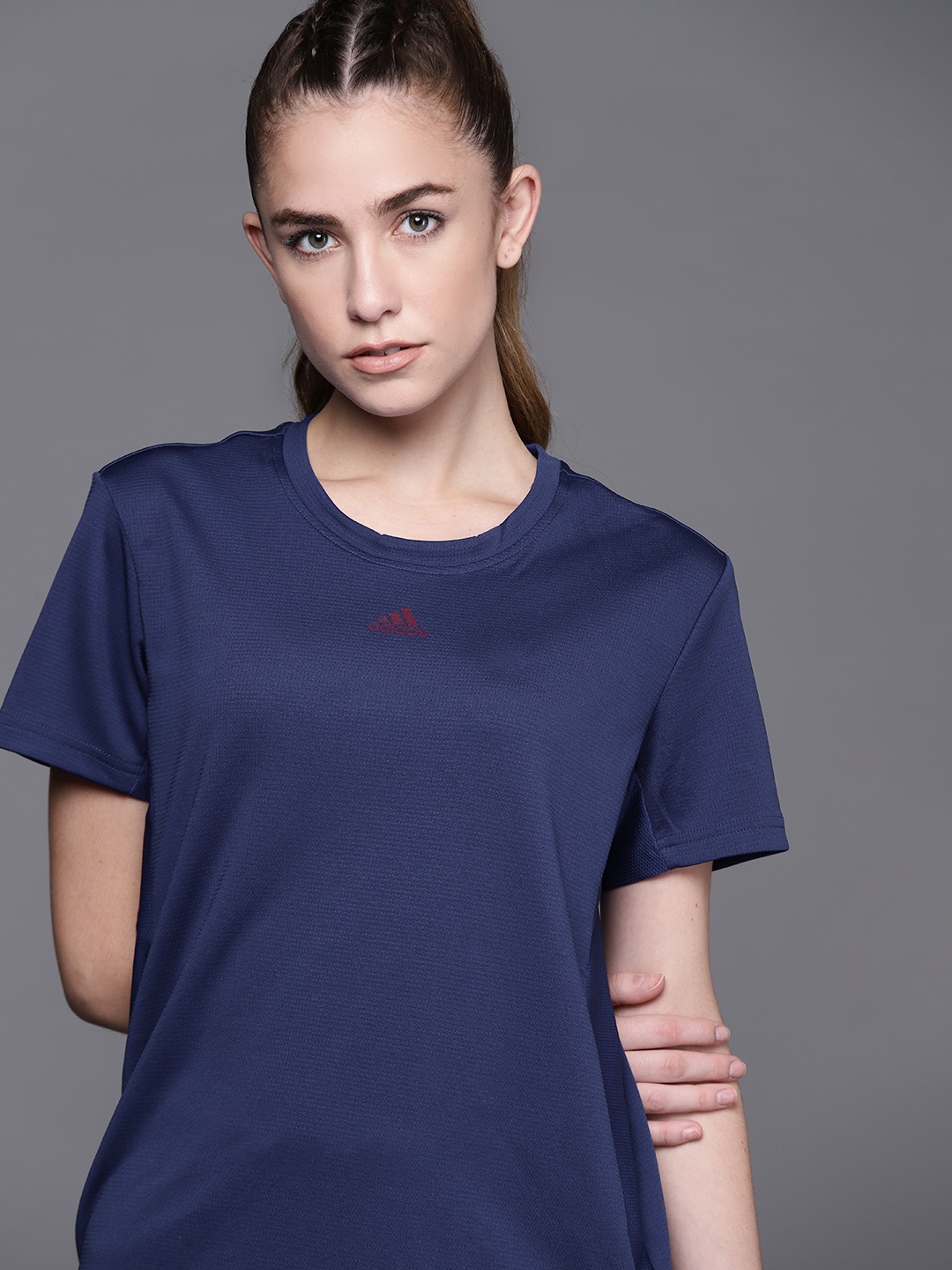 

ADIDAS Women Blue Training NECESSI-Sustainable Tee