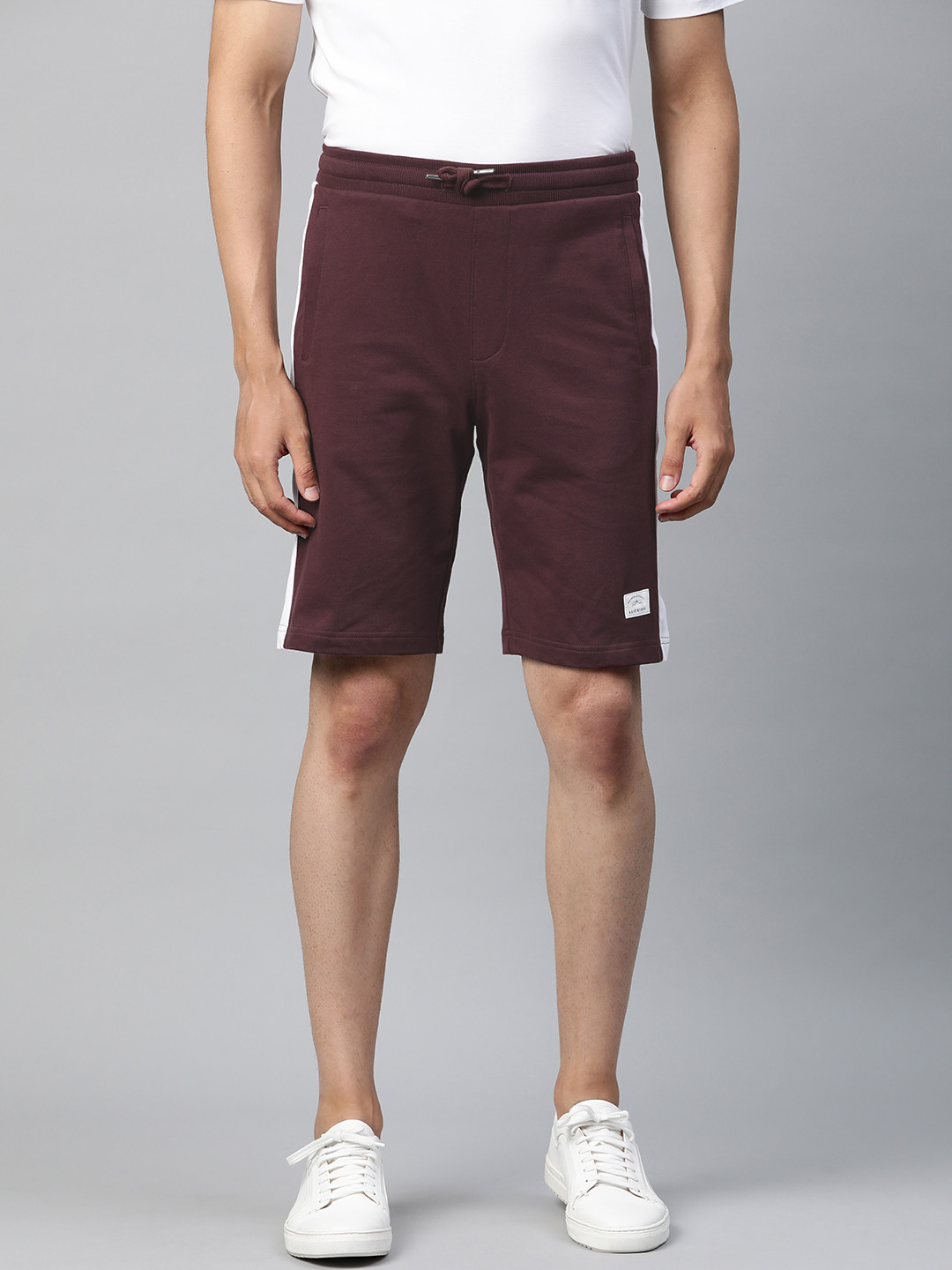 

Marks & Spencer Men Maroon Mid-Rise Cotton Regular Shorts