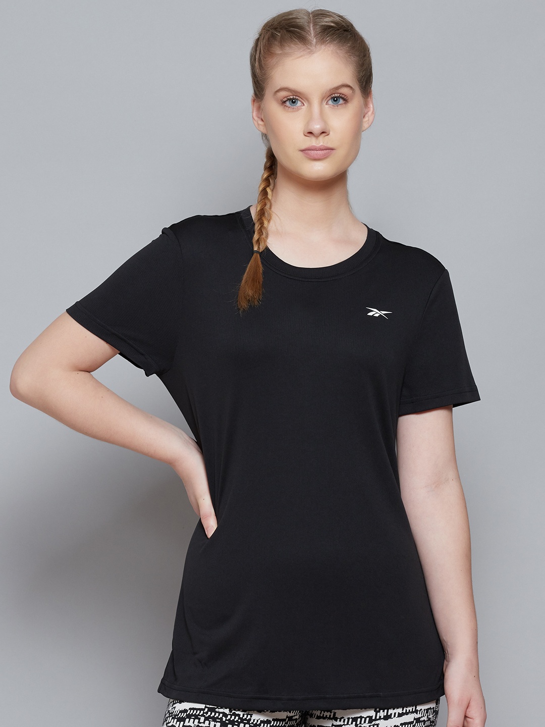 

Reebok Women Black Training T-shirt