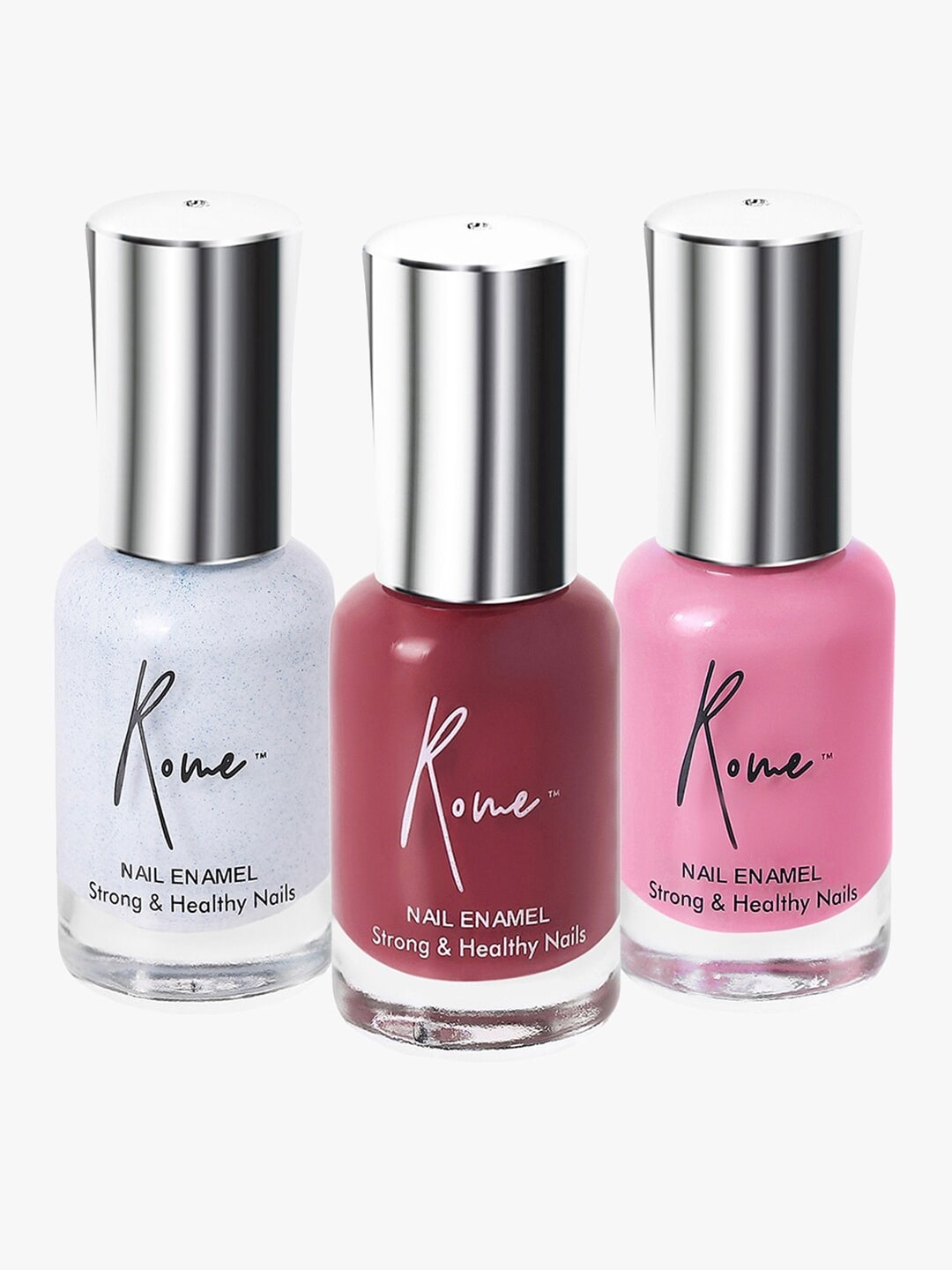 

Rome Set of 3 Strong & Healthy Nail Enamel, Multi