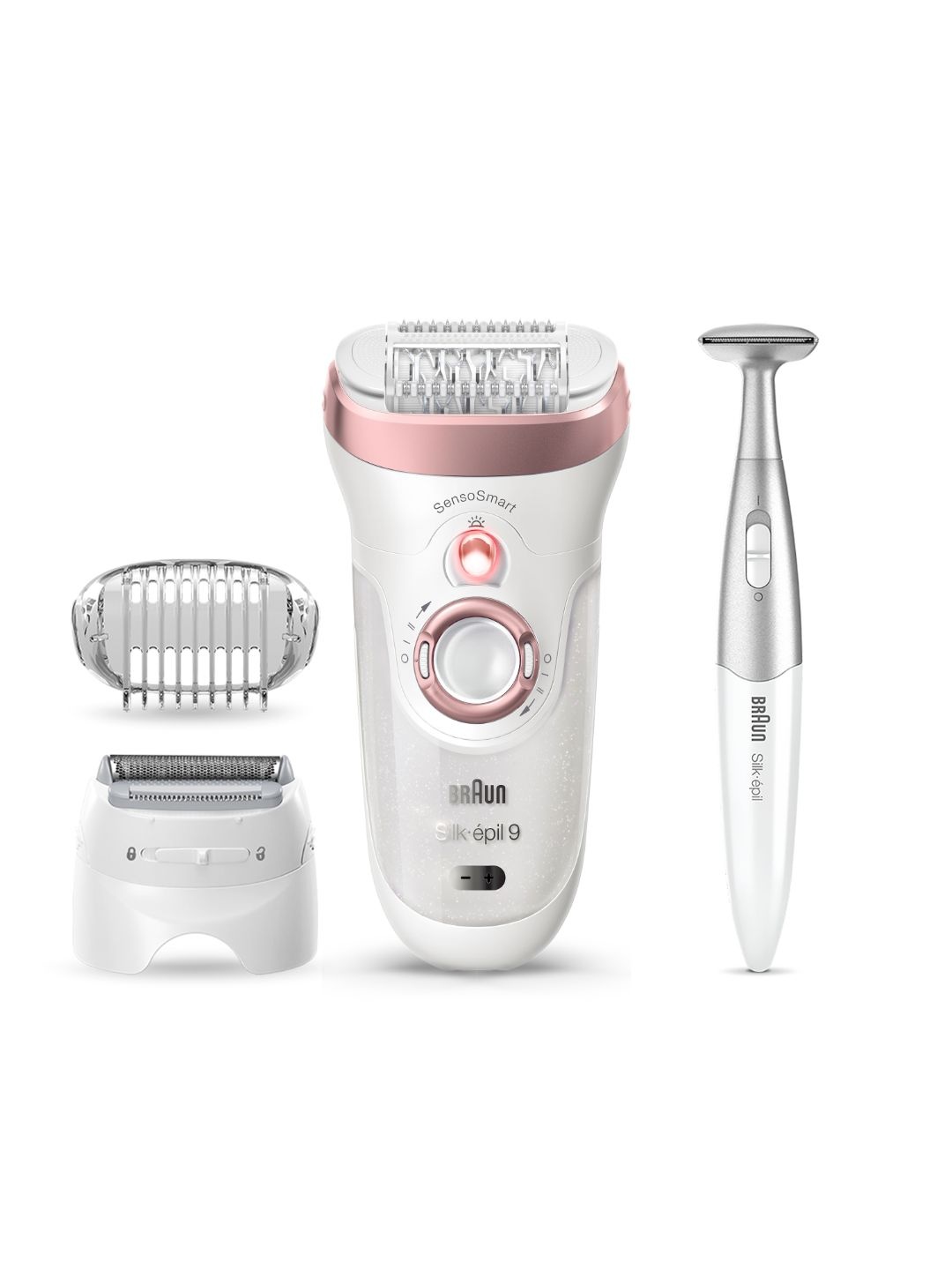 

Braun Silk-pil 9-890- Wet & Dry Use Bikini Trimmer & Epilator, Pink